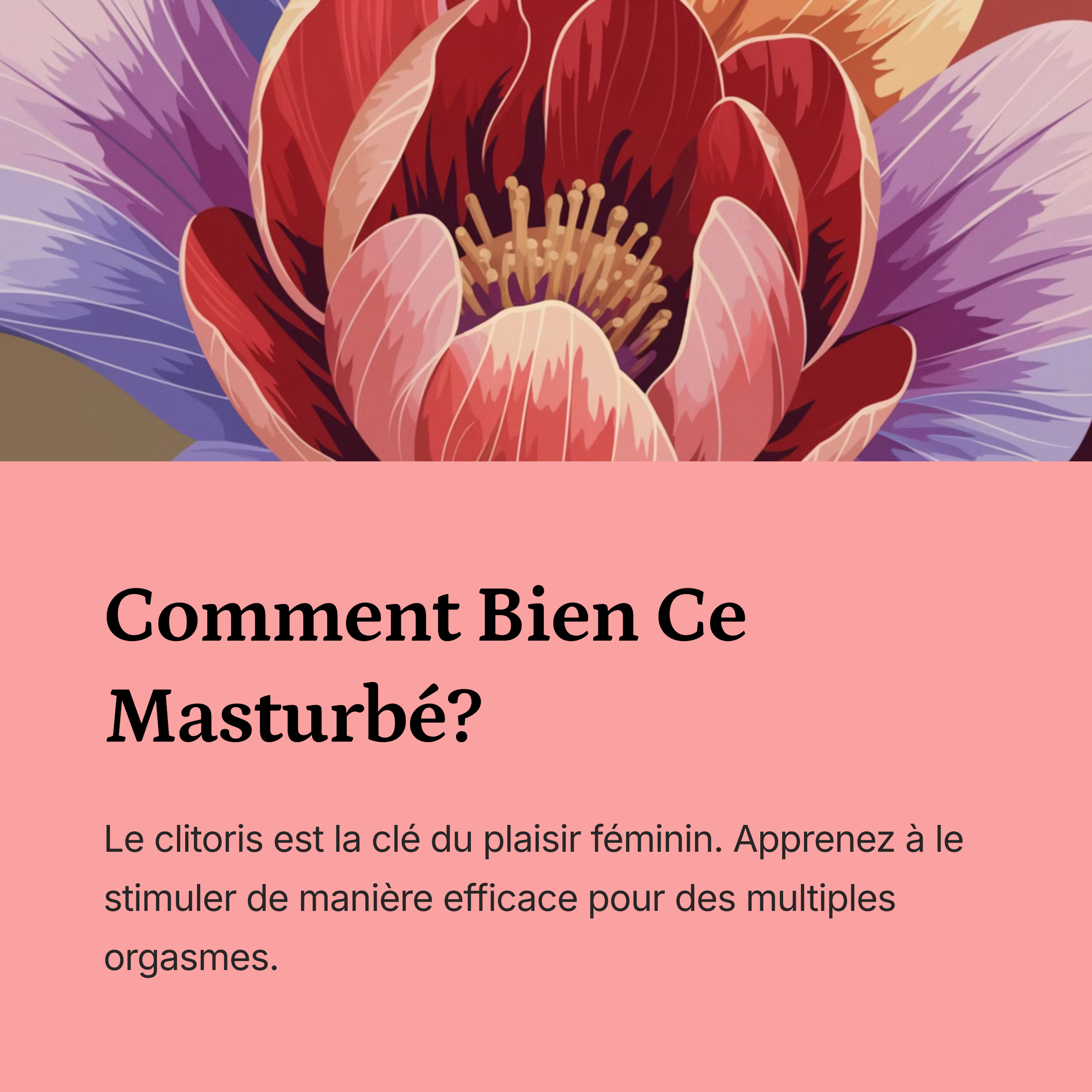 Comment Bien Ce Masturbé?