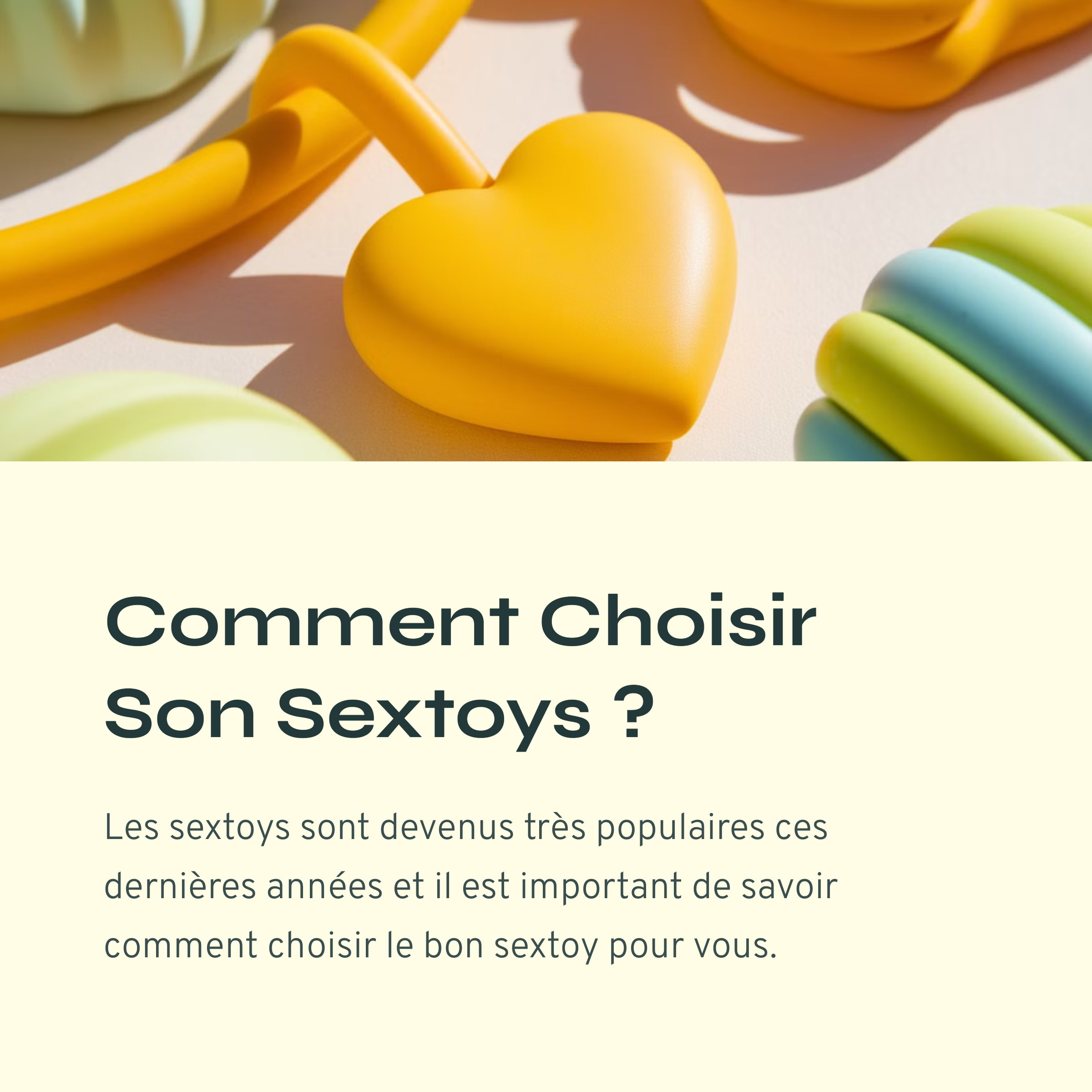Comment Choisir Son Sextoys?