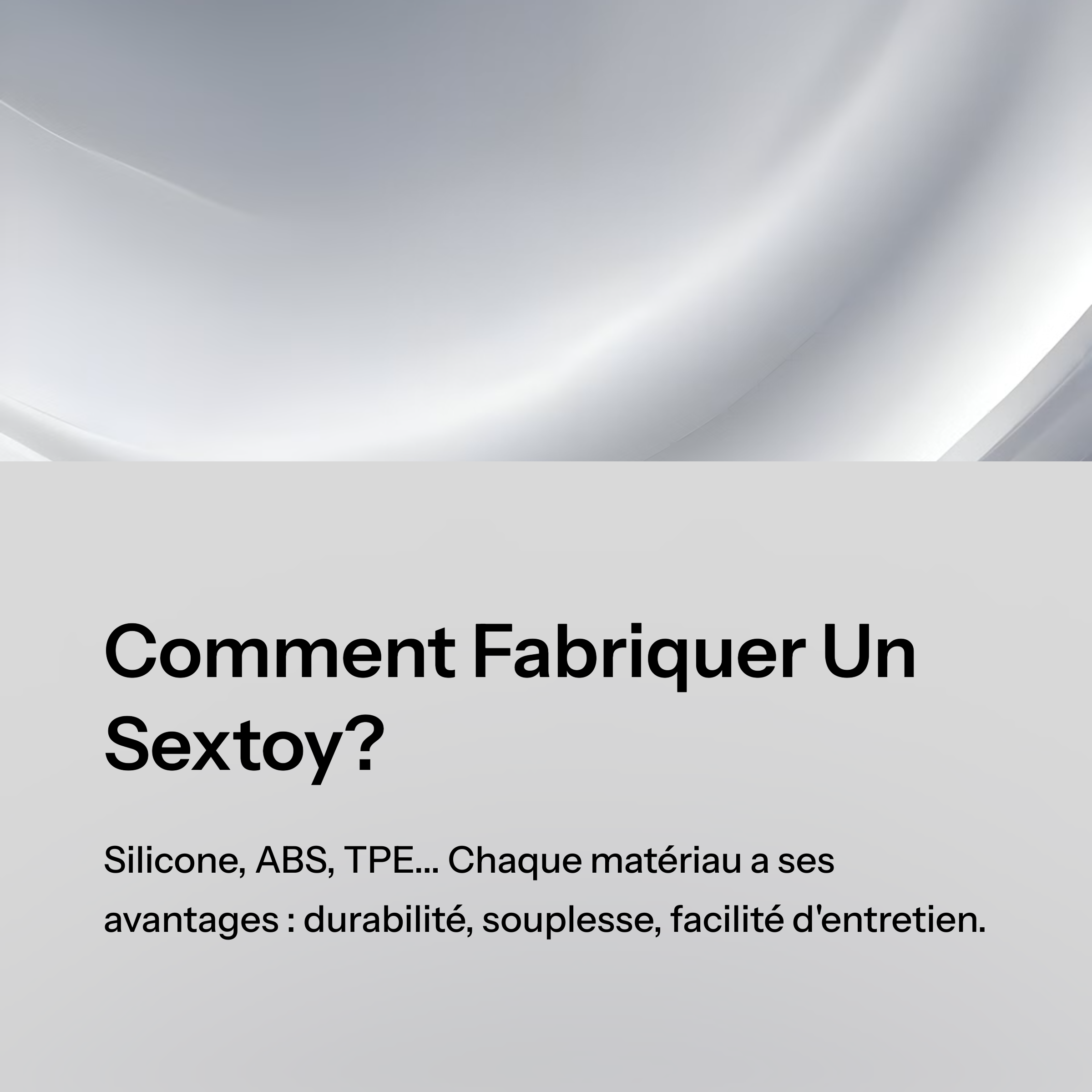 Comment Fabriquer Un Sextoy?