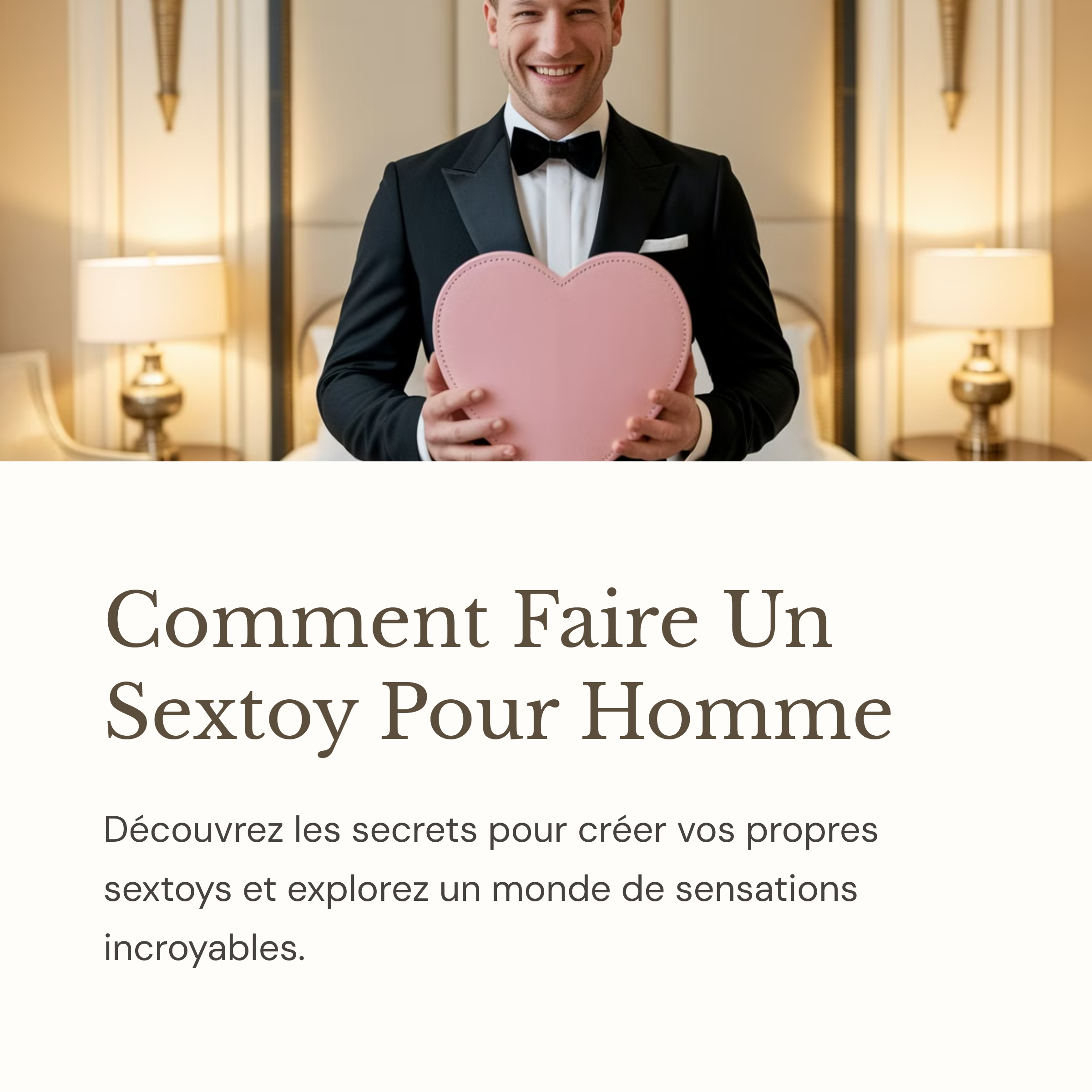 Comment Faire Un Sextoy Pour Homme?