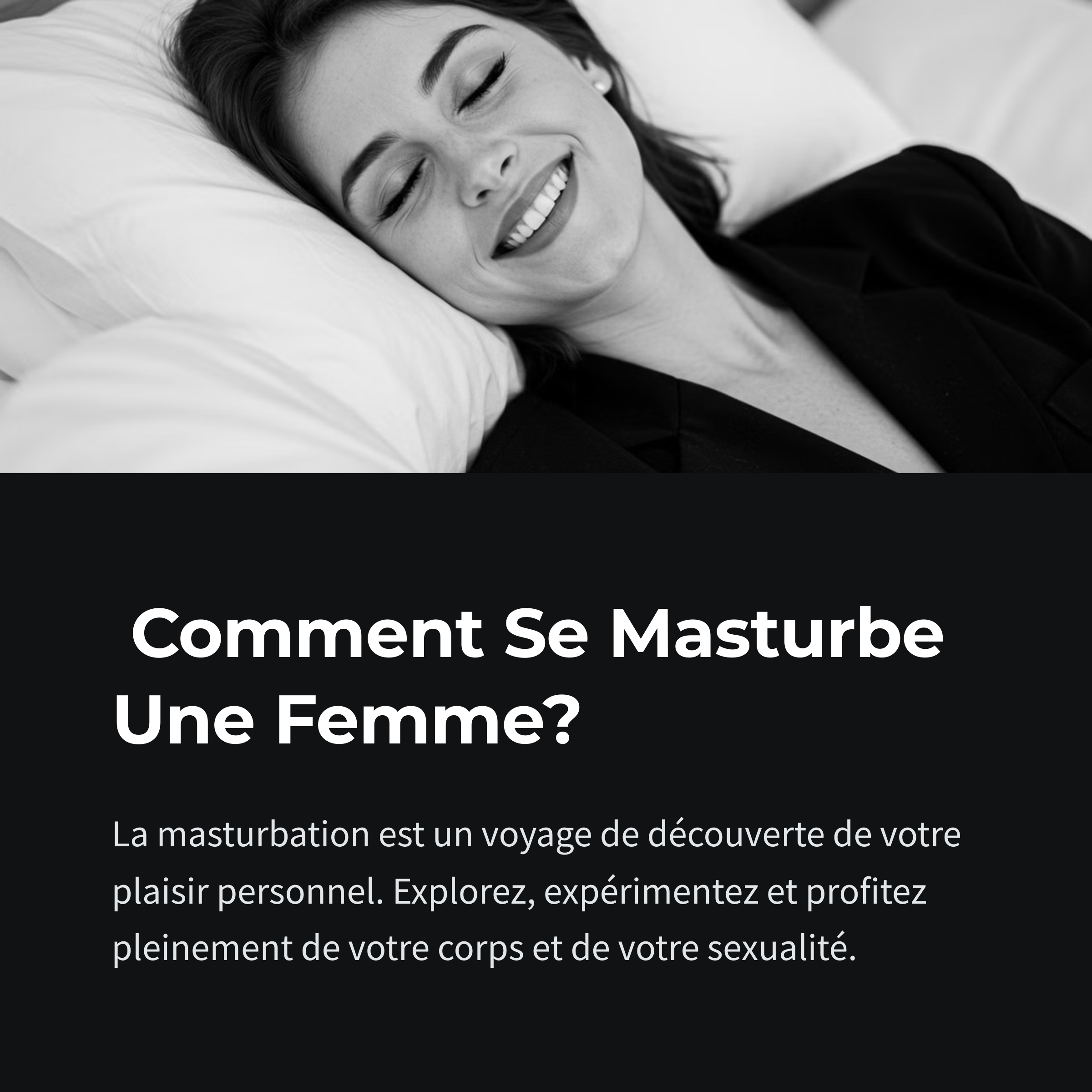 Comment se masturbe une femme?