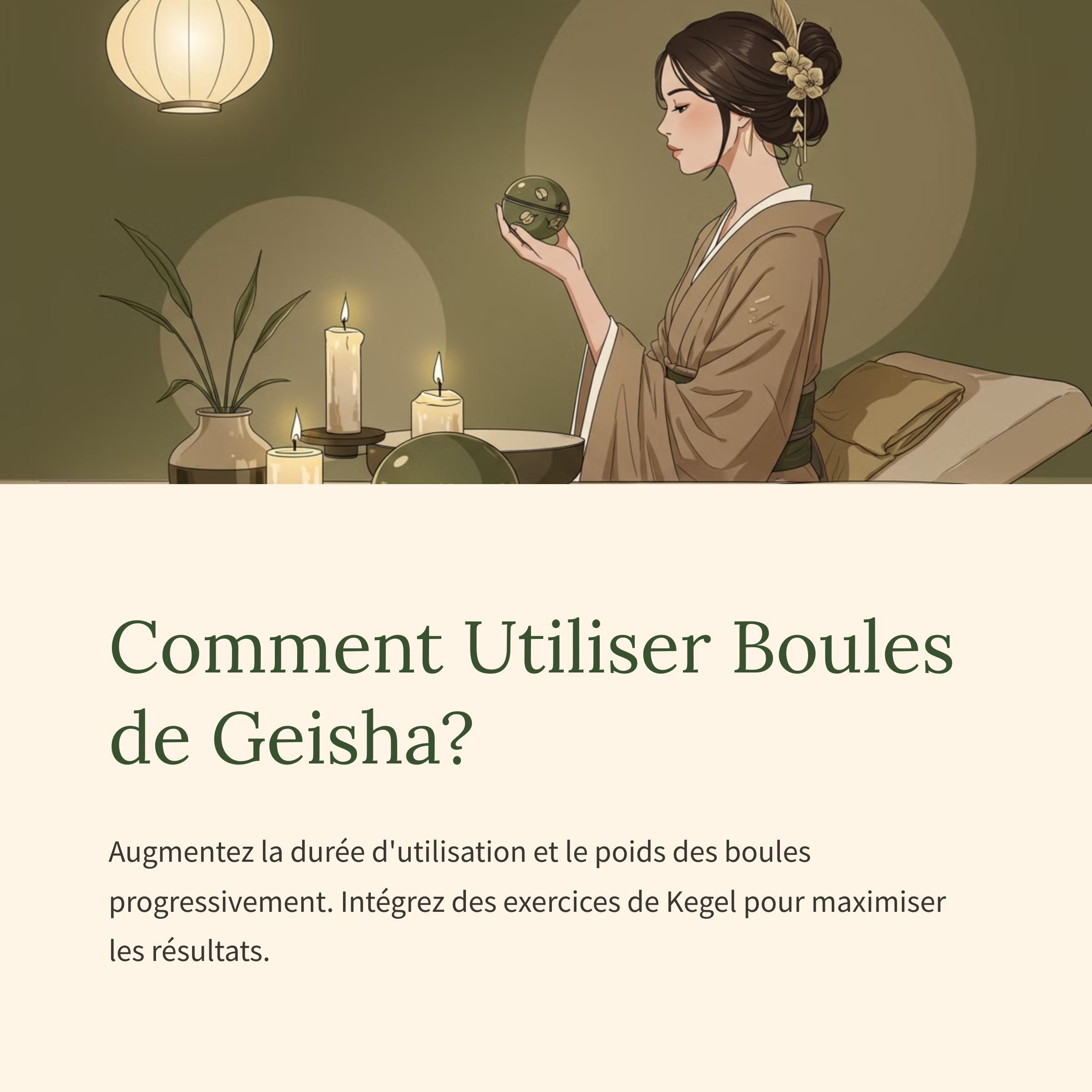 Comment Utiliser Boules de Geisha?