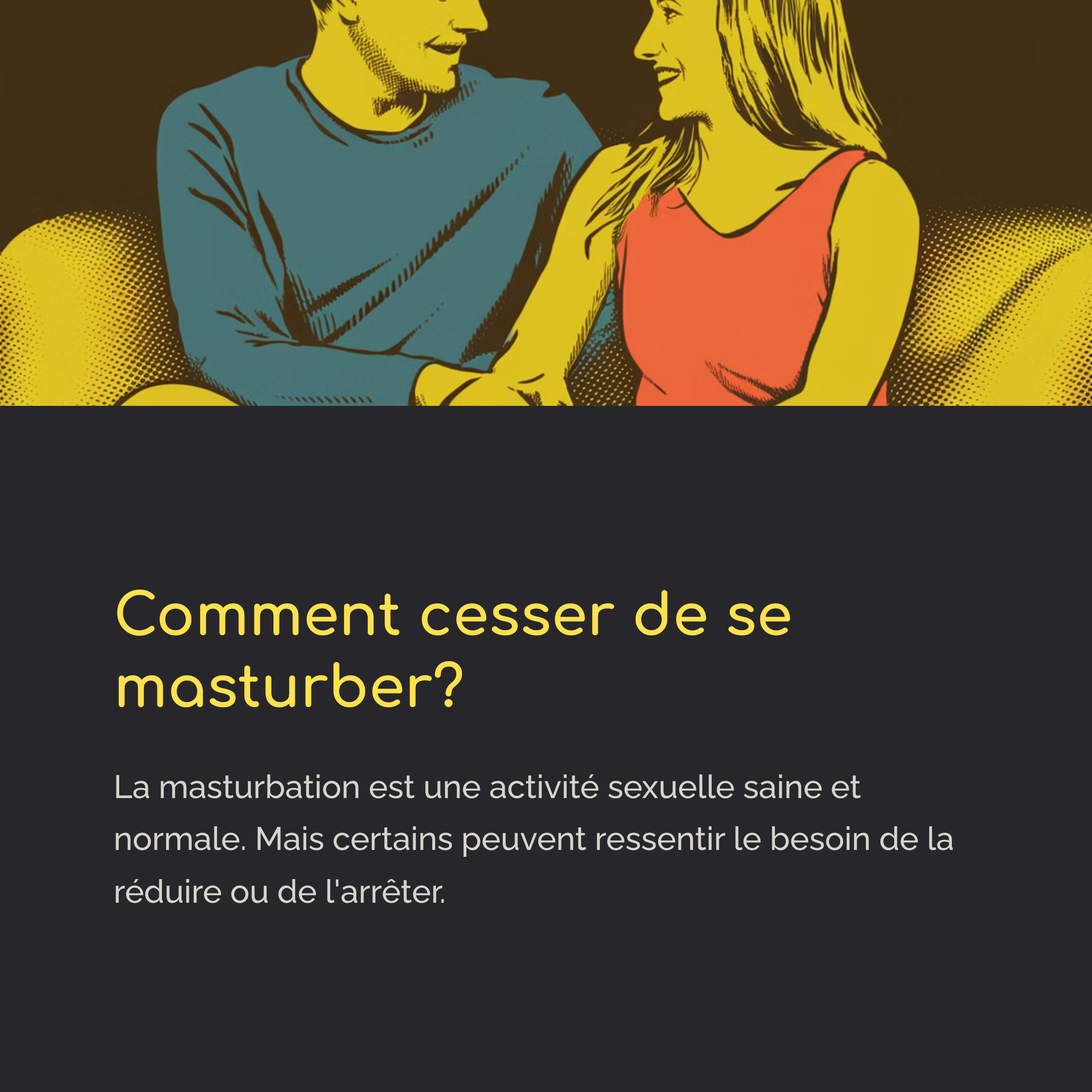 Comment Cesser De Se Masturber?