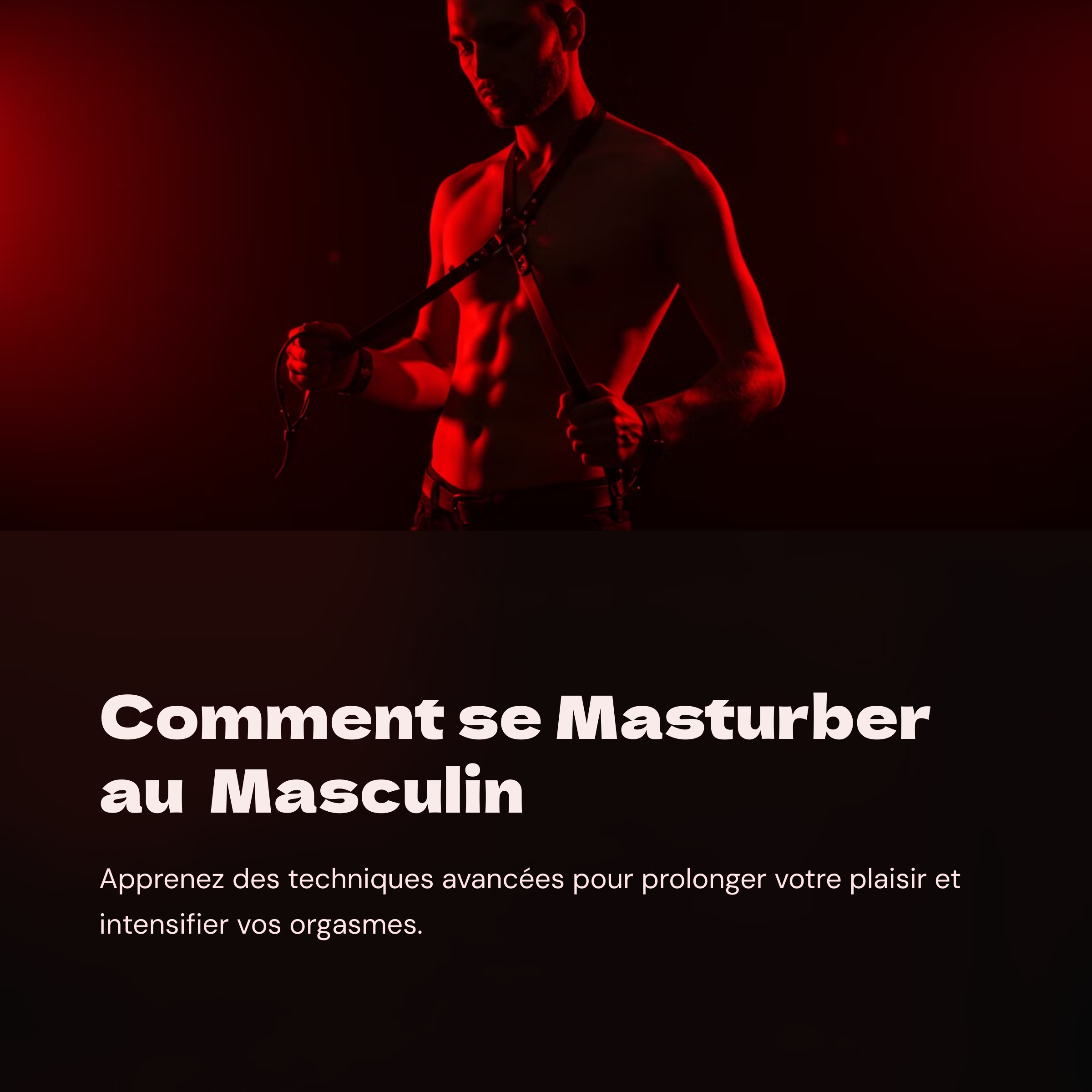 Comment Se Masturber Masculin?