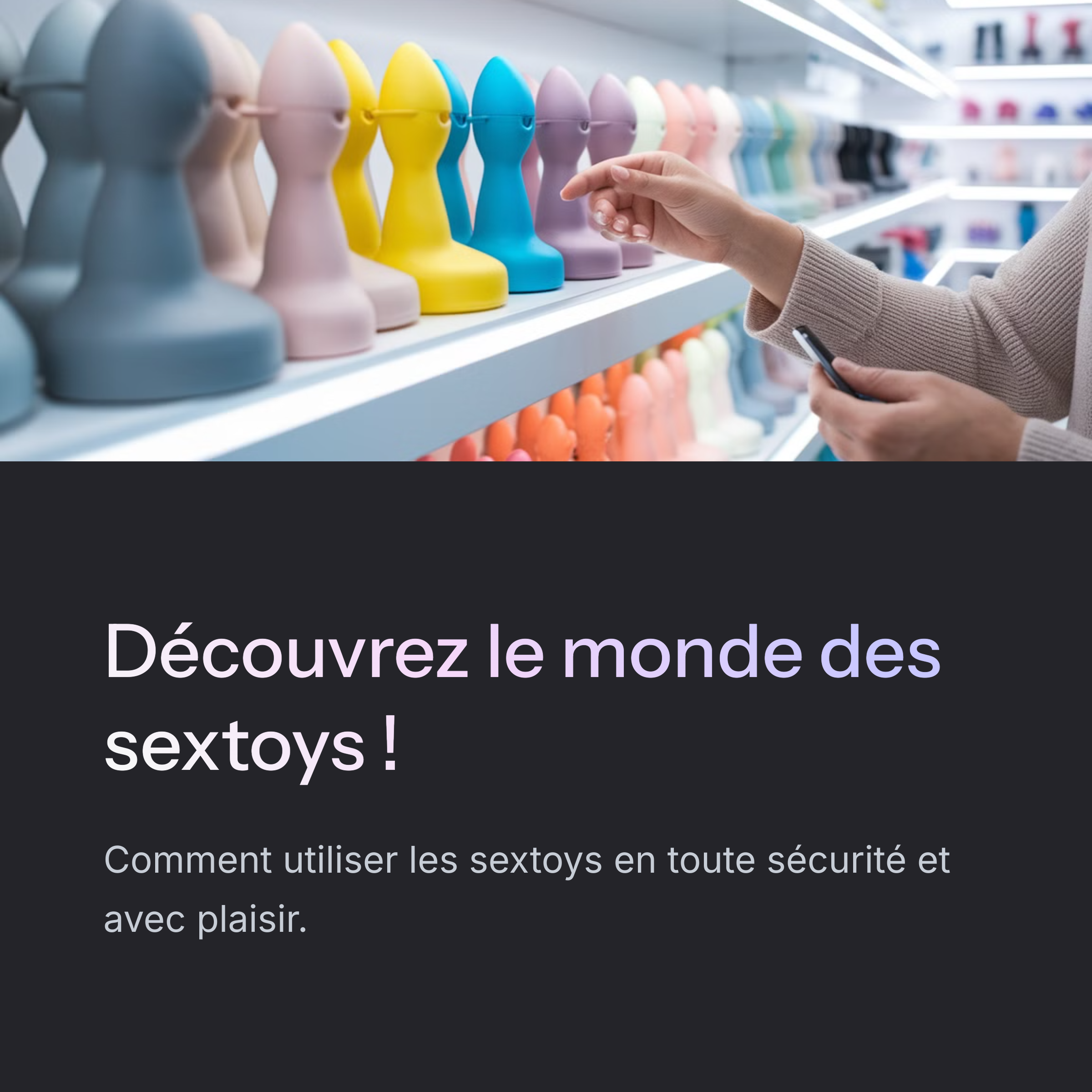 Comment Utiliser Les Sextoys?