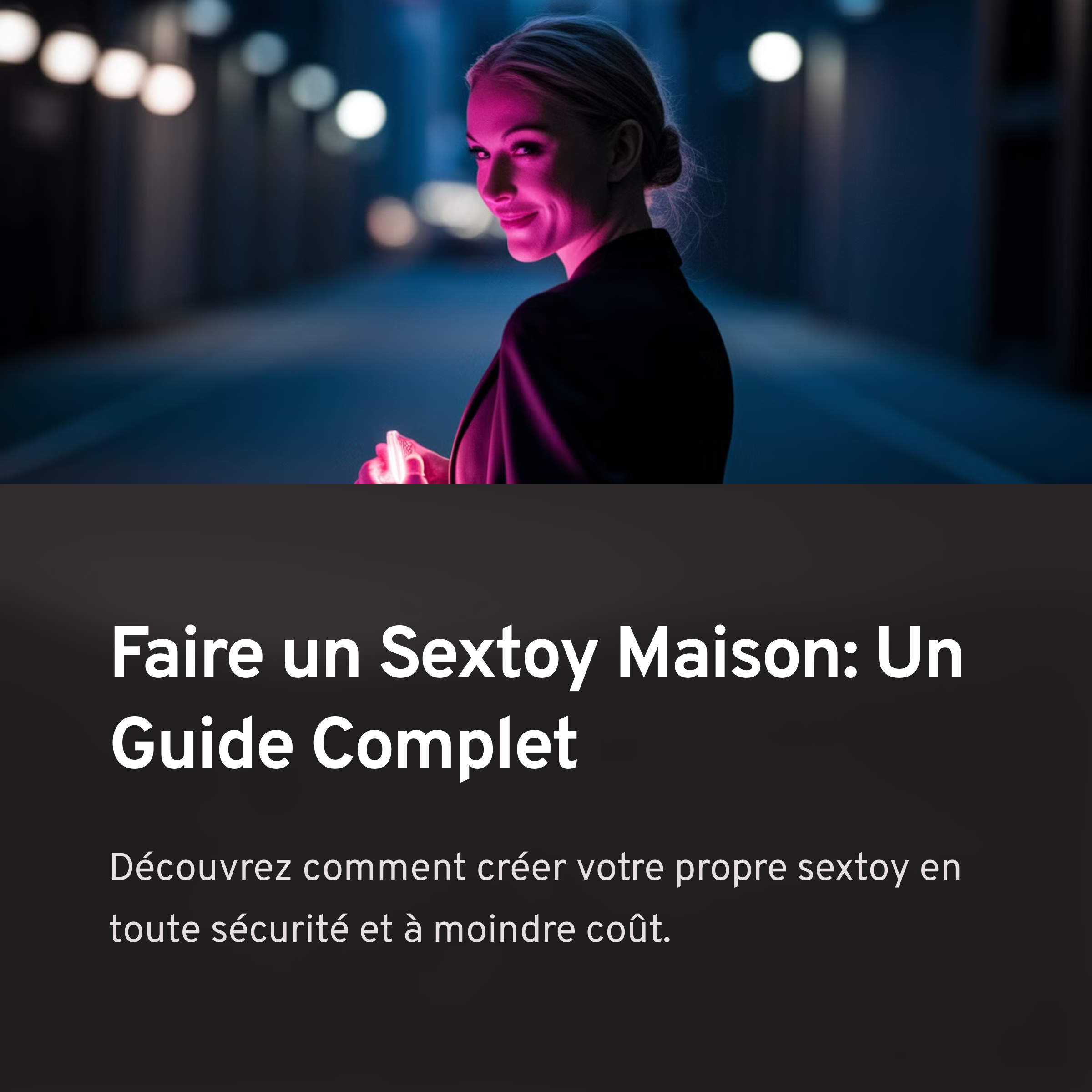 Comment Faire Un Sextoy Maison?
