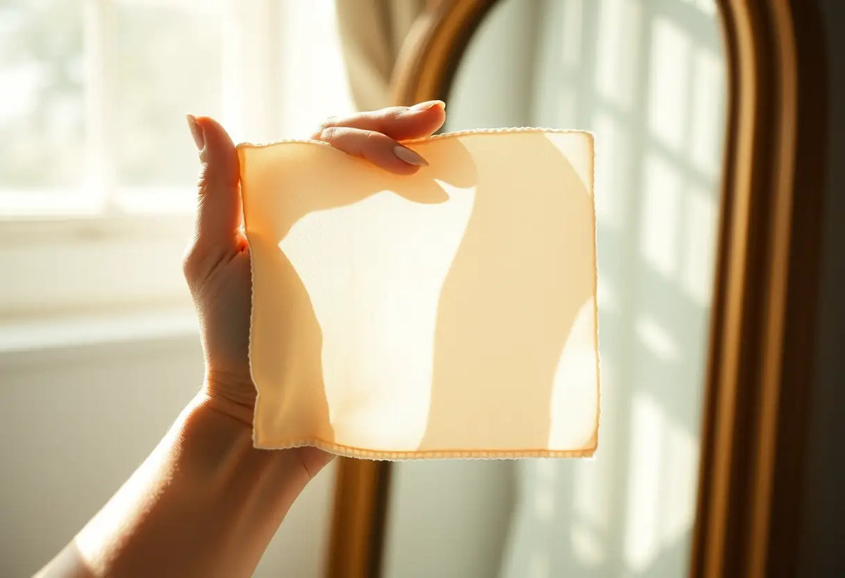 Maince d’une cape cervicale par une femme