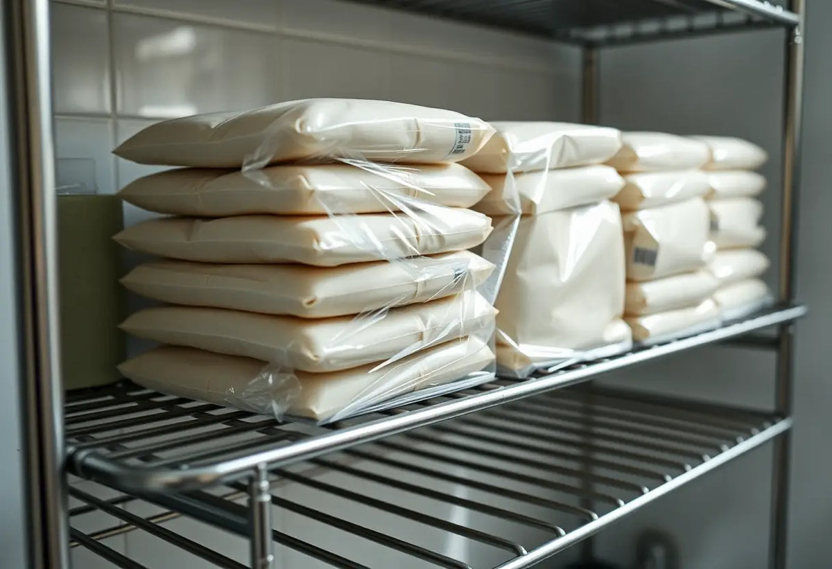 Paquet de préservatifs sans latex dans une salle de bains