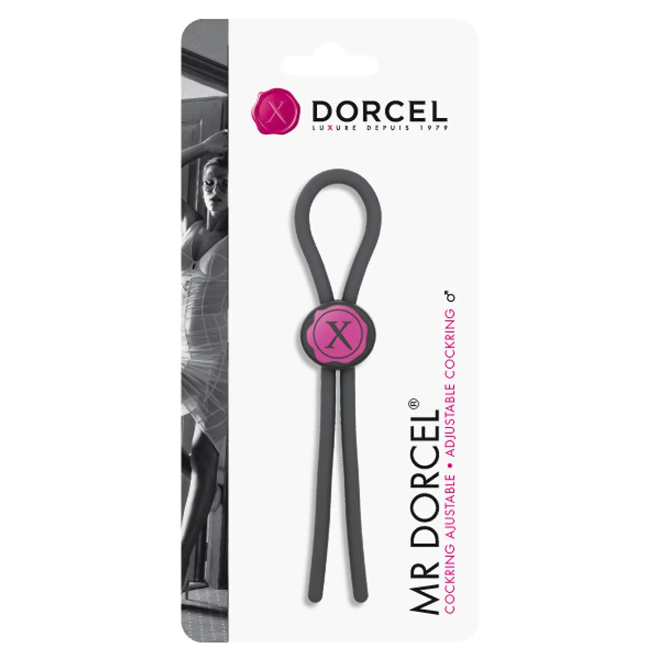 Cockring Lasso Ajustable - Noir