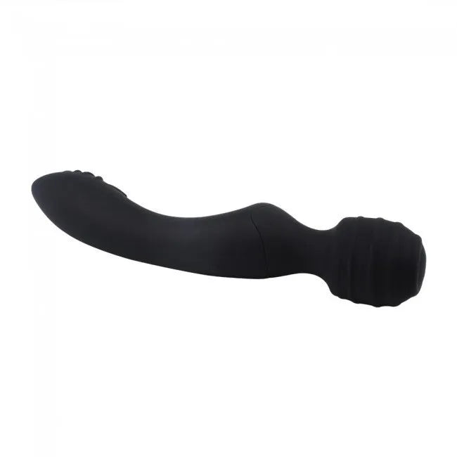 Stimulateur vibromasseur ergonomique double moteur silicone waterproof noir