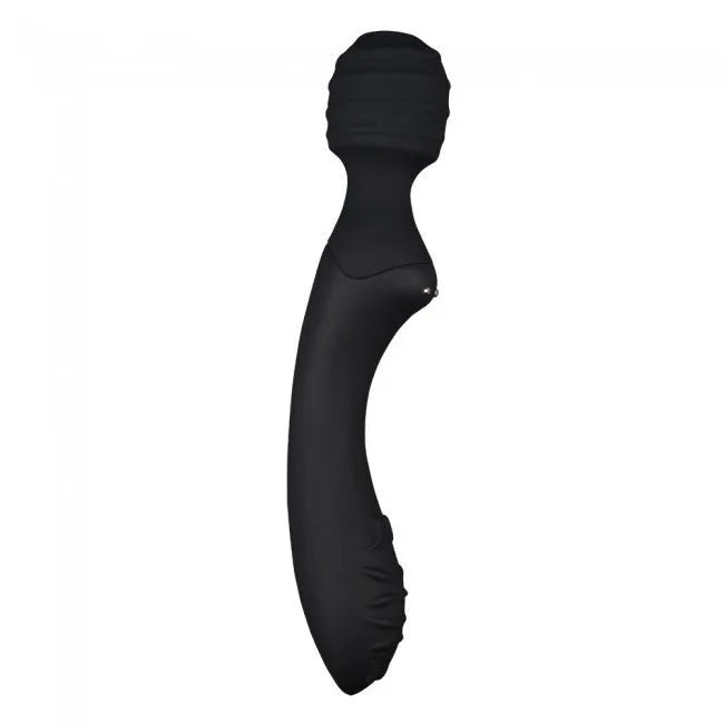 Stimulateur vibromasseur ergonomique double moteur silicone waterproof noir