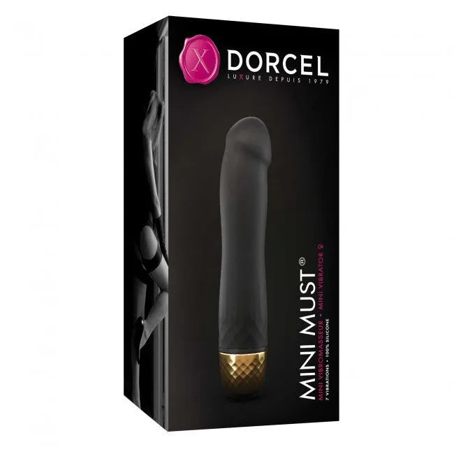 Vibromasseur Dorcel Must Mini 12,5 cm - Noir et Or