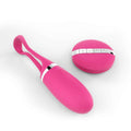 Oeuf Vibrant Silicone Télécommandé Magenta 10 Modes Voice Control Rechargeable