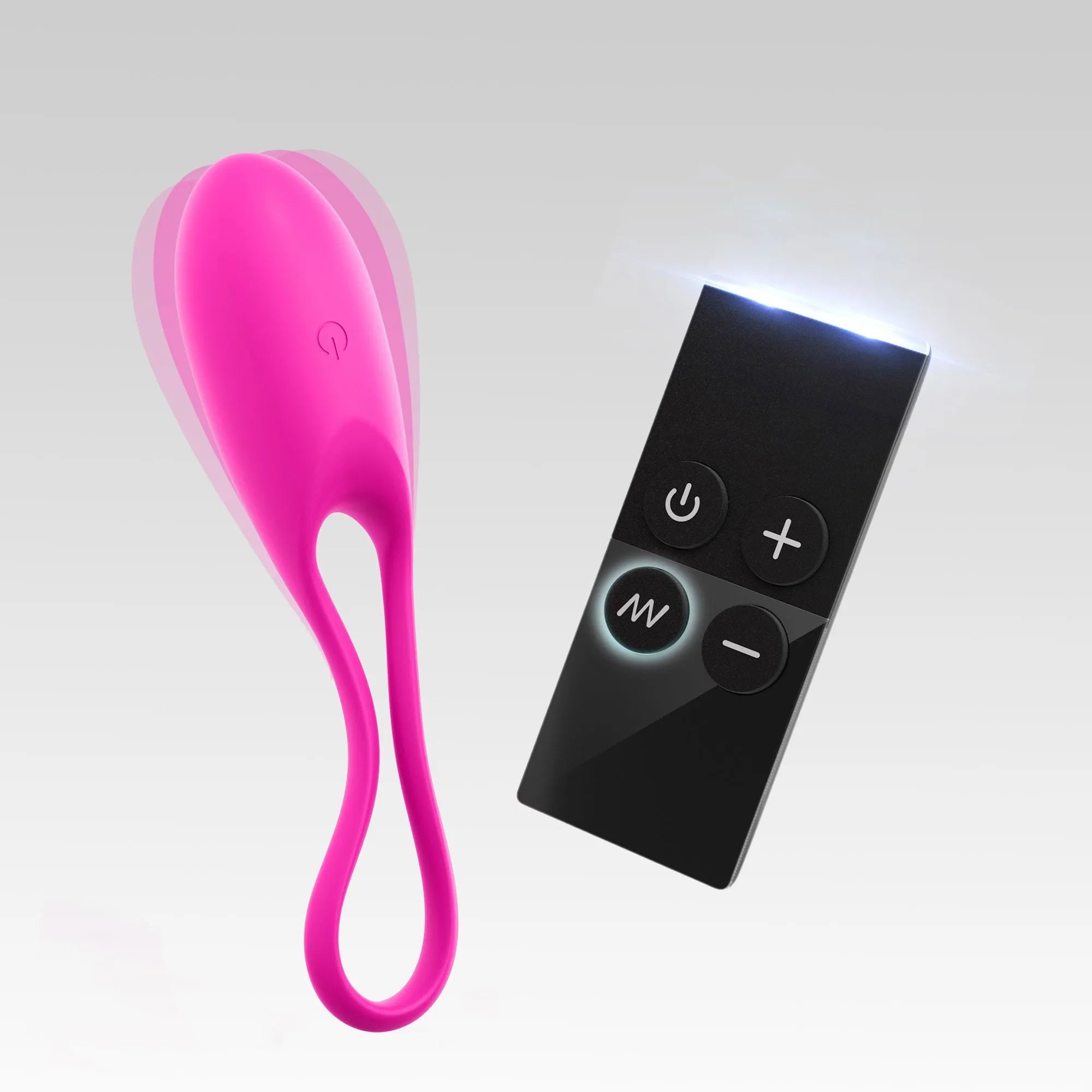 Oeuf vibrant télécommande silicone waterproof 10 modes Feel Love rose