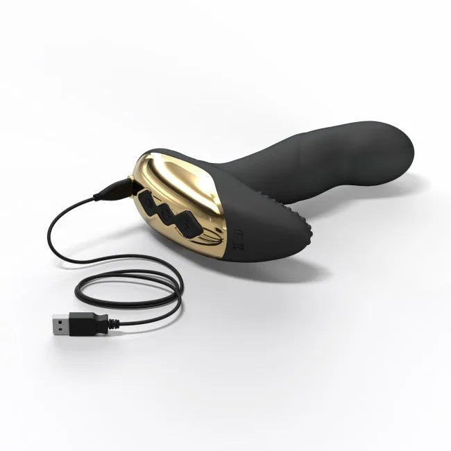 Vibromasseur télécommandé silicone ultra-doux double moteur prostate et vagin