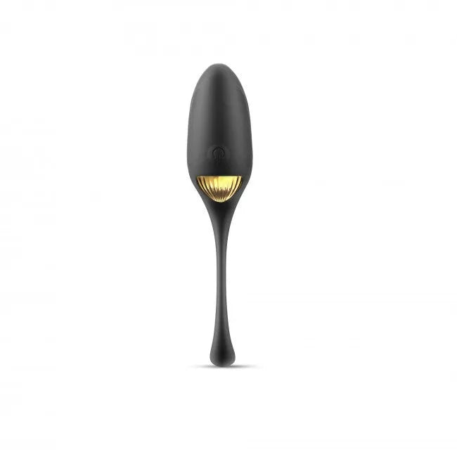 Oeuf Vibrant Télécommandé Silicone Noir Or 10 Modes Massage Discret