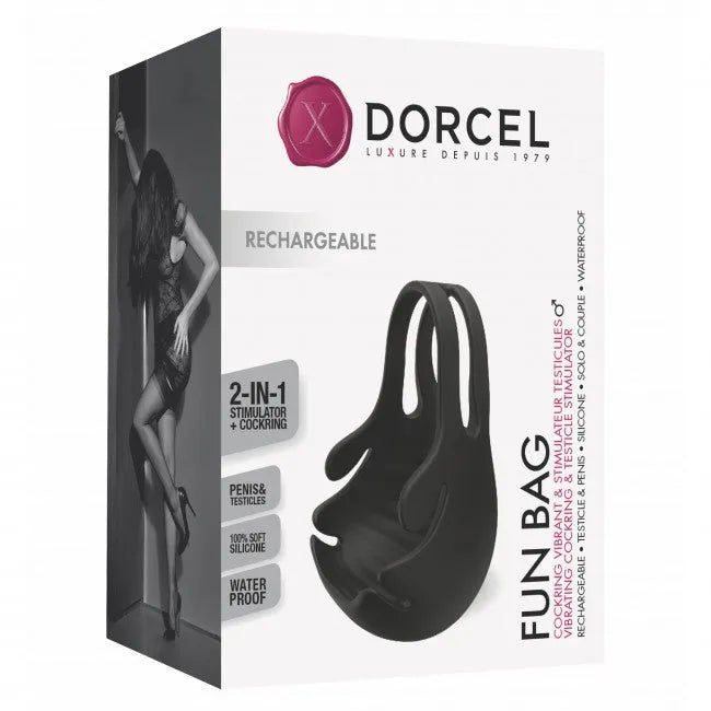 Cockring Fun Bag Dorcel - Noir