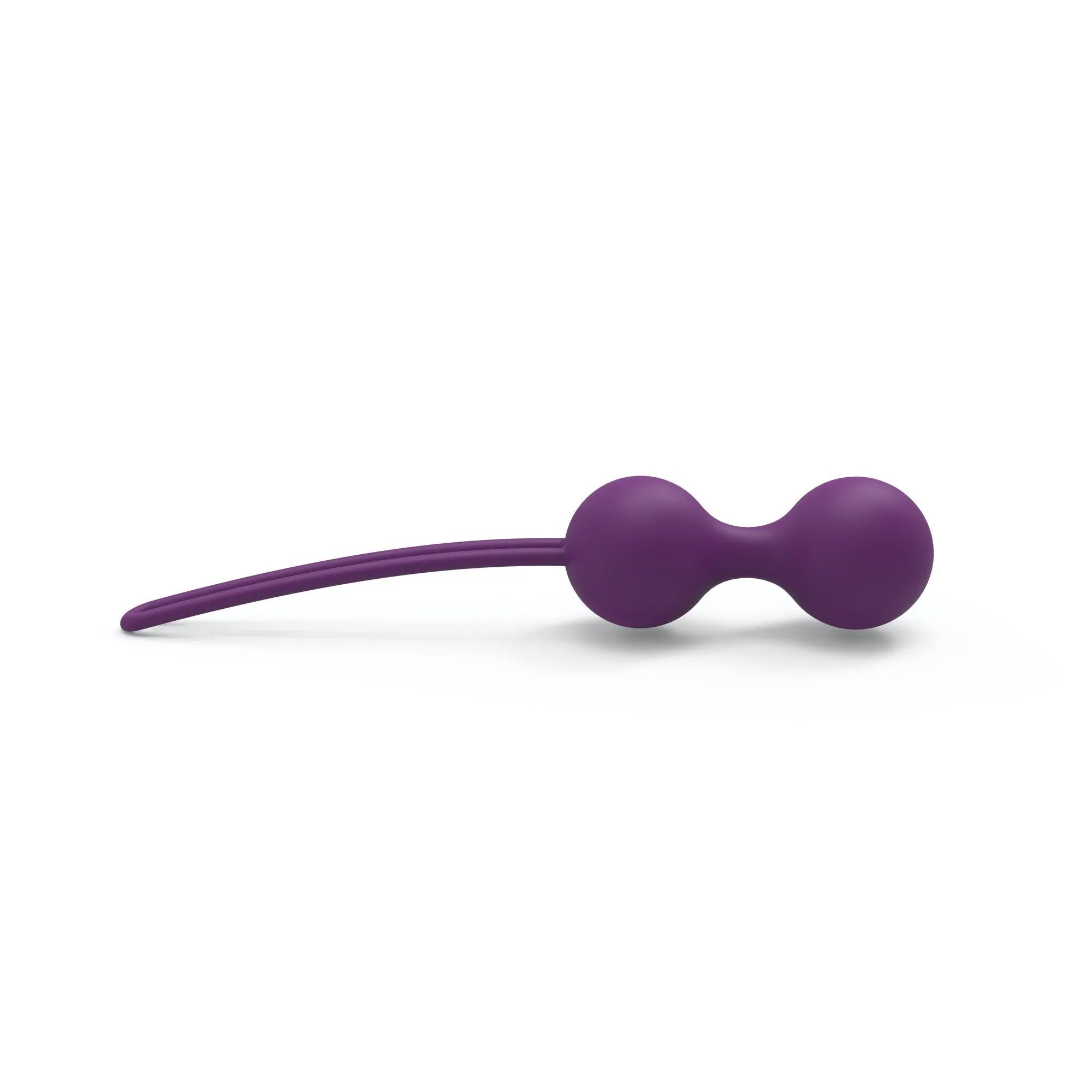 Boules de Geisha Per'Fit'Kit violettes, ergonomiques, pour entraînement périnéal discret et progressif.