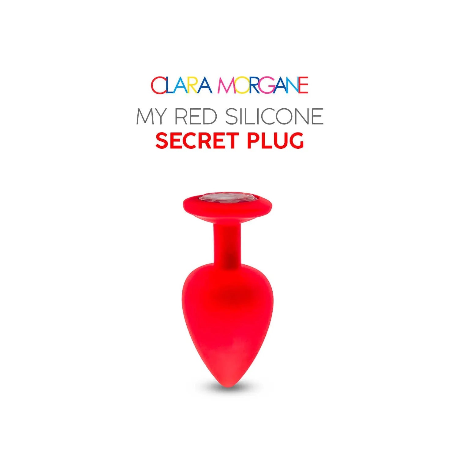 Plug anal silicone rouge waterproof moyen couple homme femme