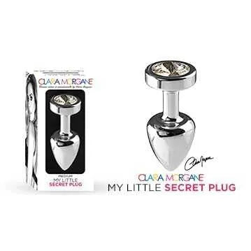 plug anal medium aluminium waterproof blanc pour couple 7 cm