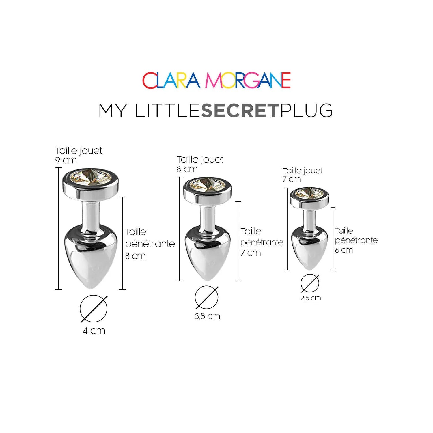 plug anal medium aluminium waterproof blanc pour couple 7 cm