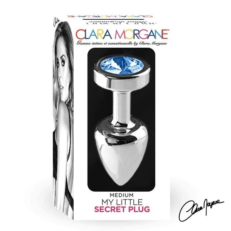 Plug anal aluminium bleu waterproof couple medium 7cm diamètre 3,5cm