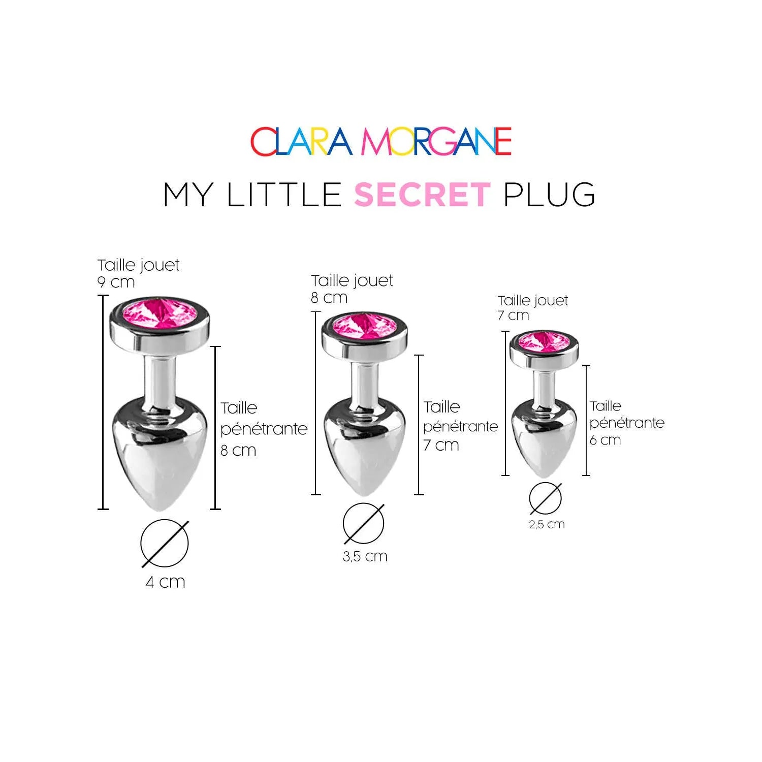 My little secret plug medium aluminium rose pour couple anal waterproof