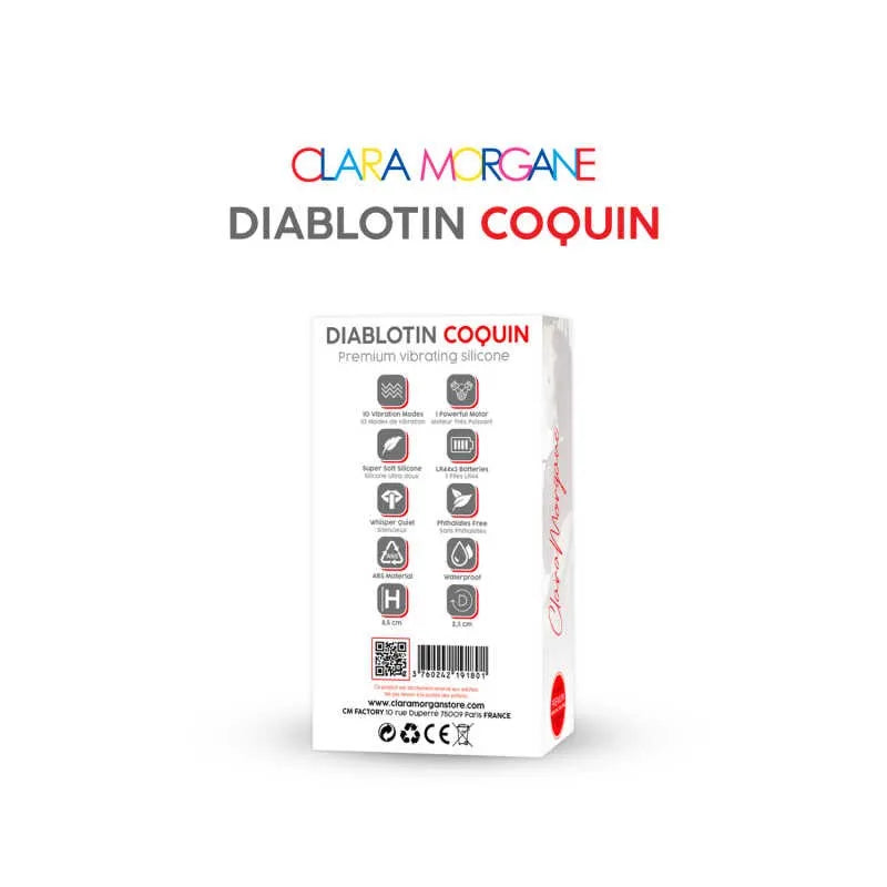 Mini vibromasseur Diablotin Coquin Clara Morgane - Rouge
