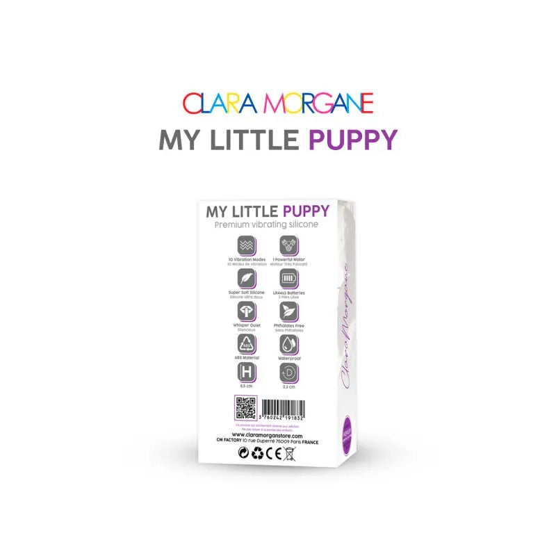 Mini vibromasseur violet sans phtalates 10 modes vibration femme waterproof