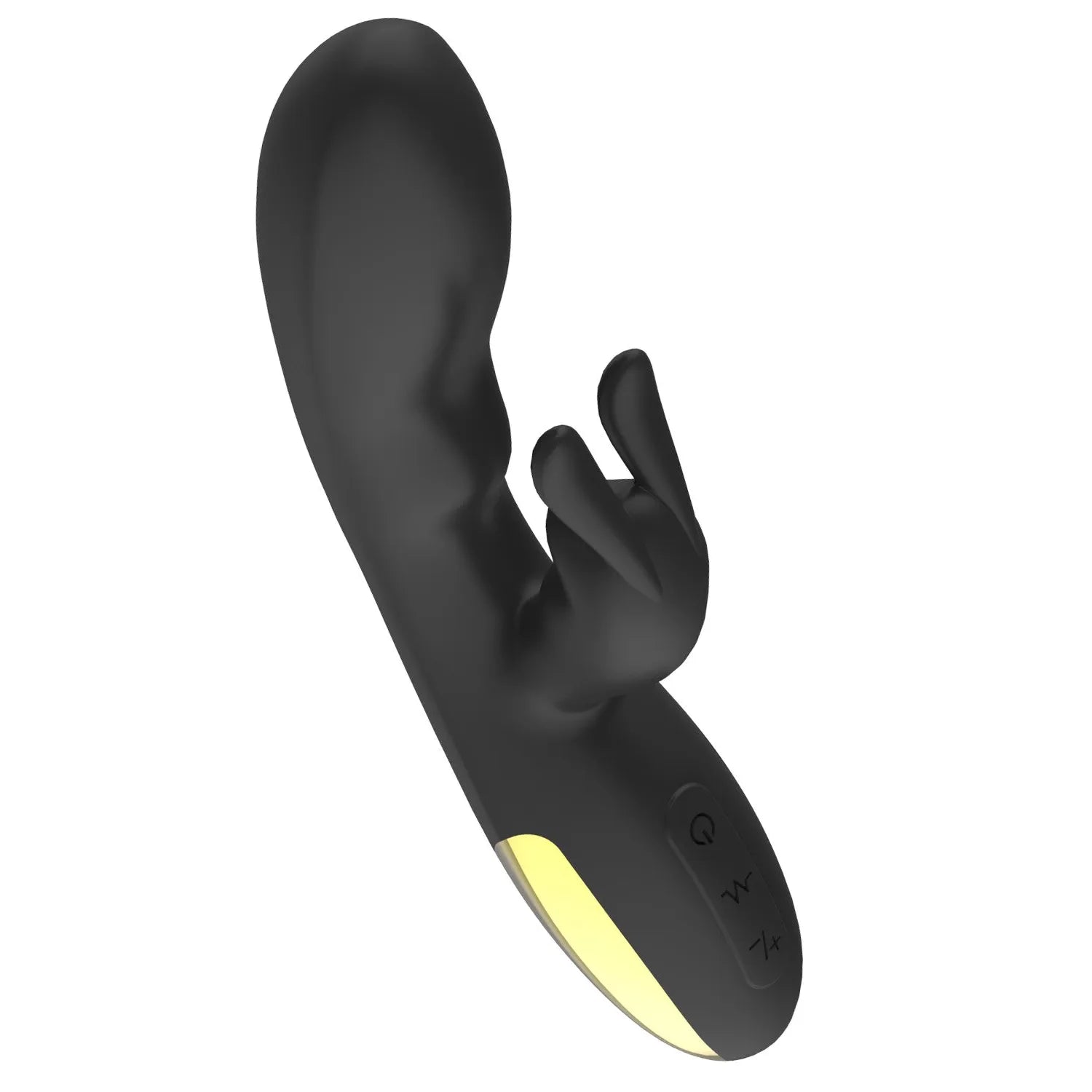 Vibromasseur rabbit noir puissant USB waterproof 10 modes vibrations silicone