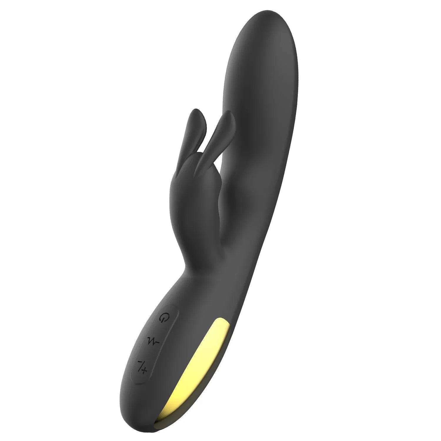 Vibromasseur rabbit noir puissant USB waterproof 10 modes vibrations silicone