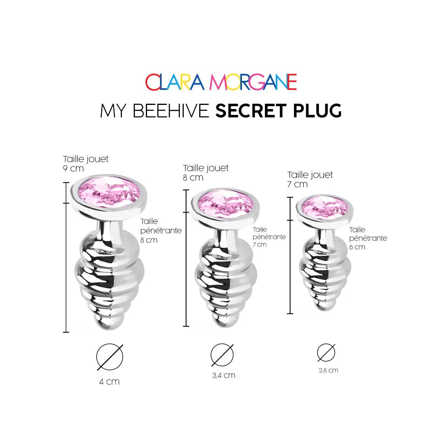 My Beehive Secret Plug Aluminium Taille Large Medium Small