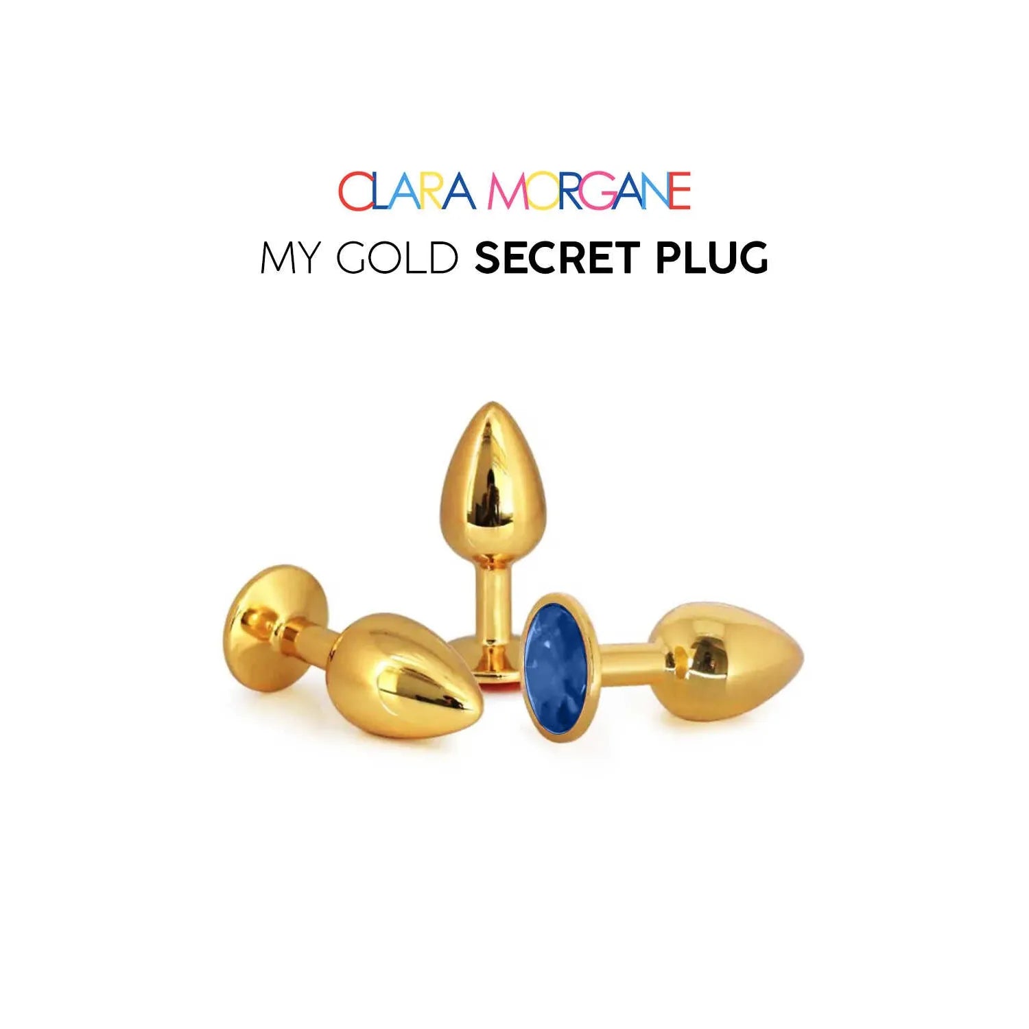My Gold Secret Plug Aluminium Taille Large Medium Small Gold
