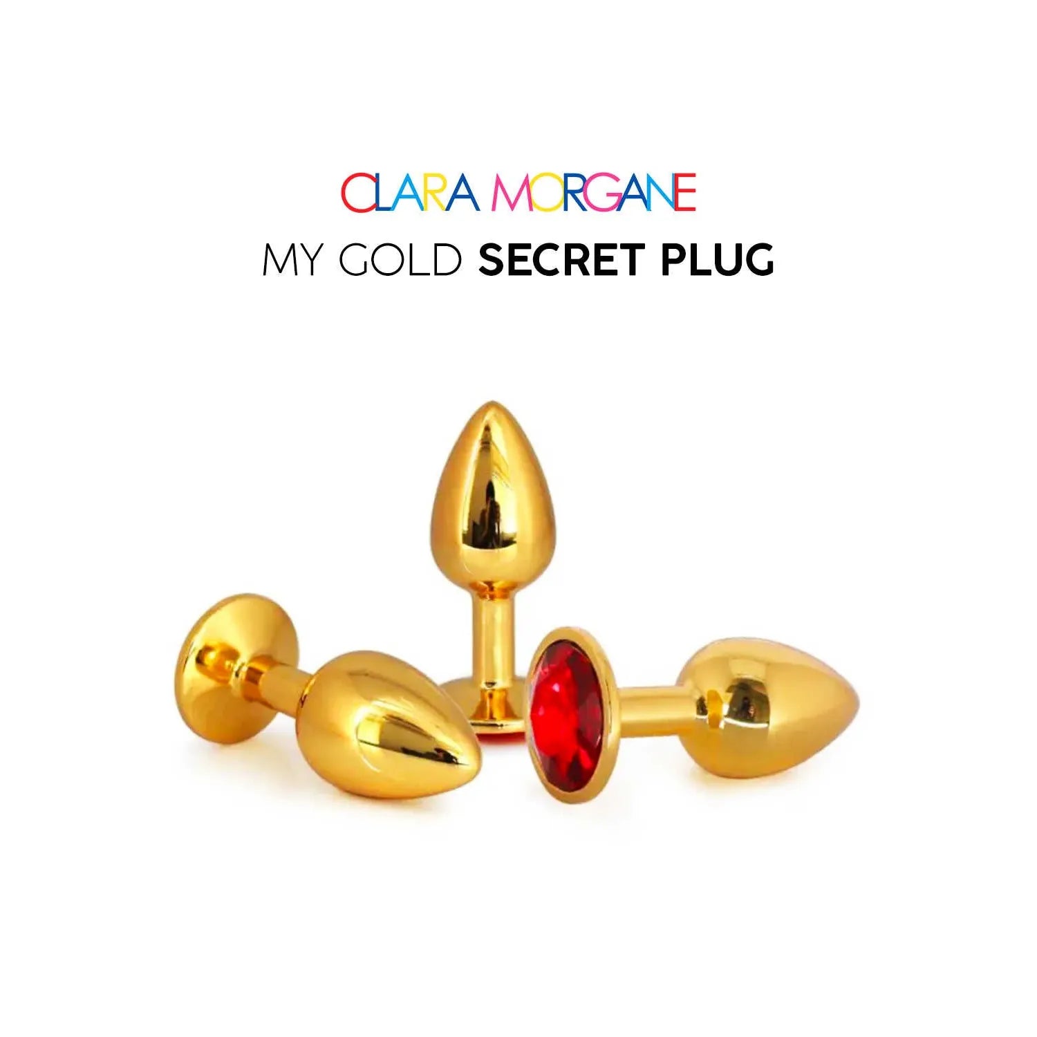 My Gold Secret Plug Aluminium Taille Large Medium Small Gold