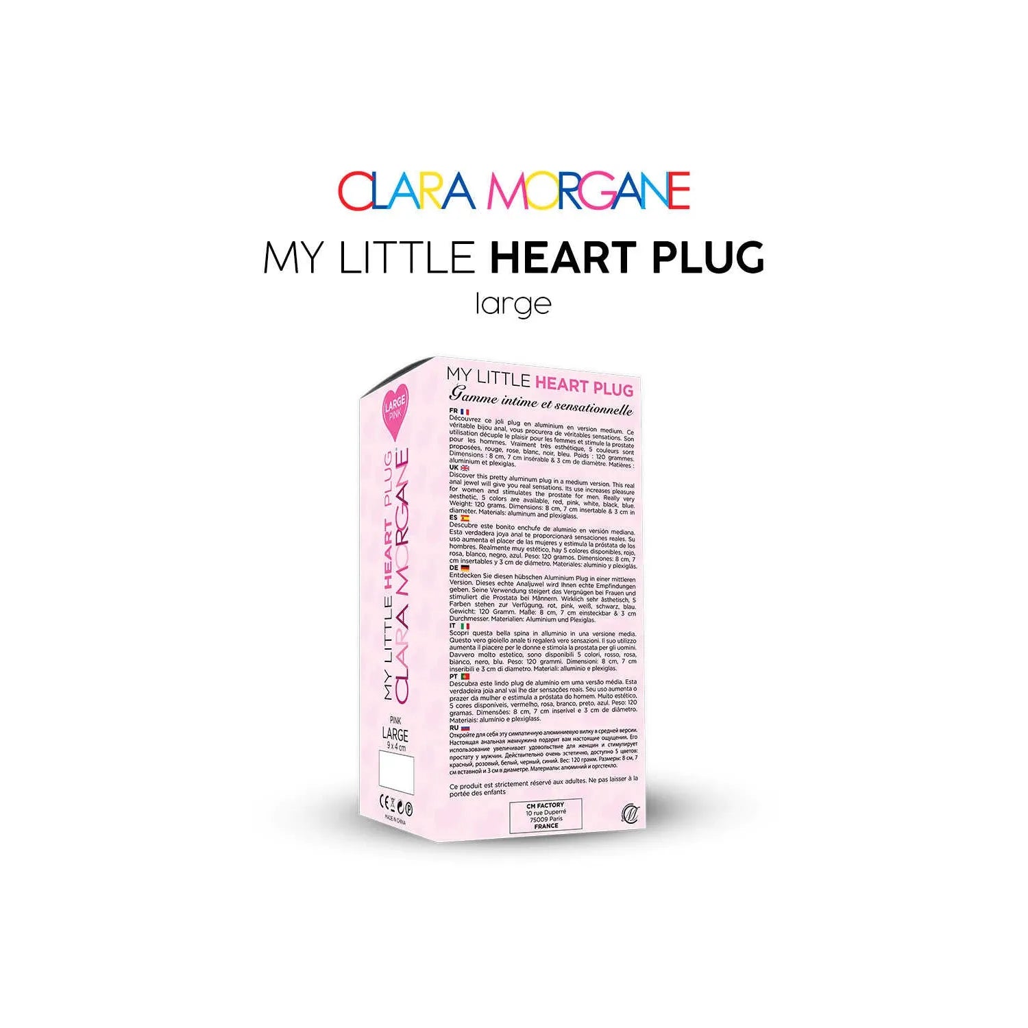 Plug Anal Aluminium Taille Variée My Little Heart