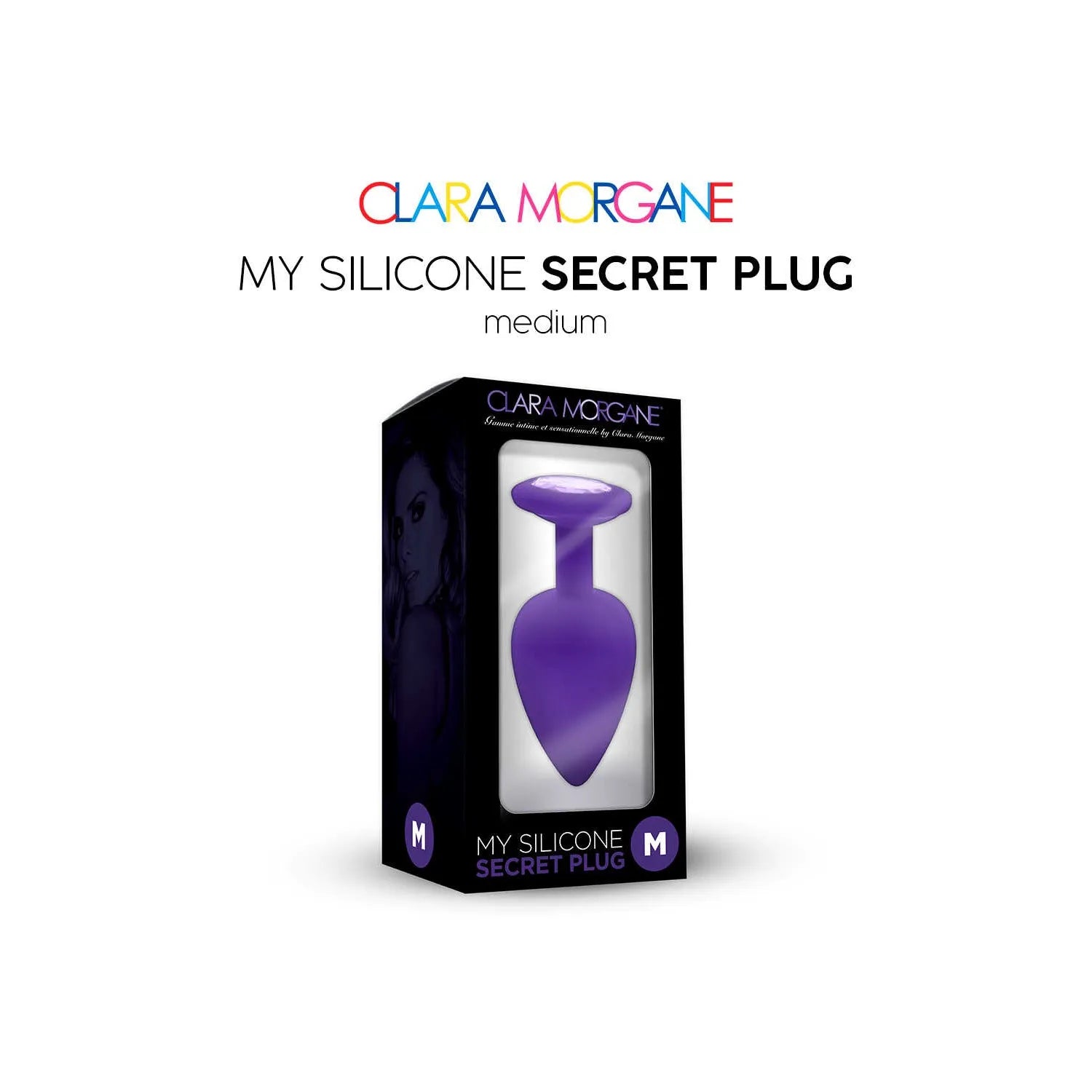 Plug Anal Silicone Purple Discret Taille Small Medium Large