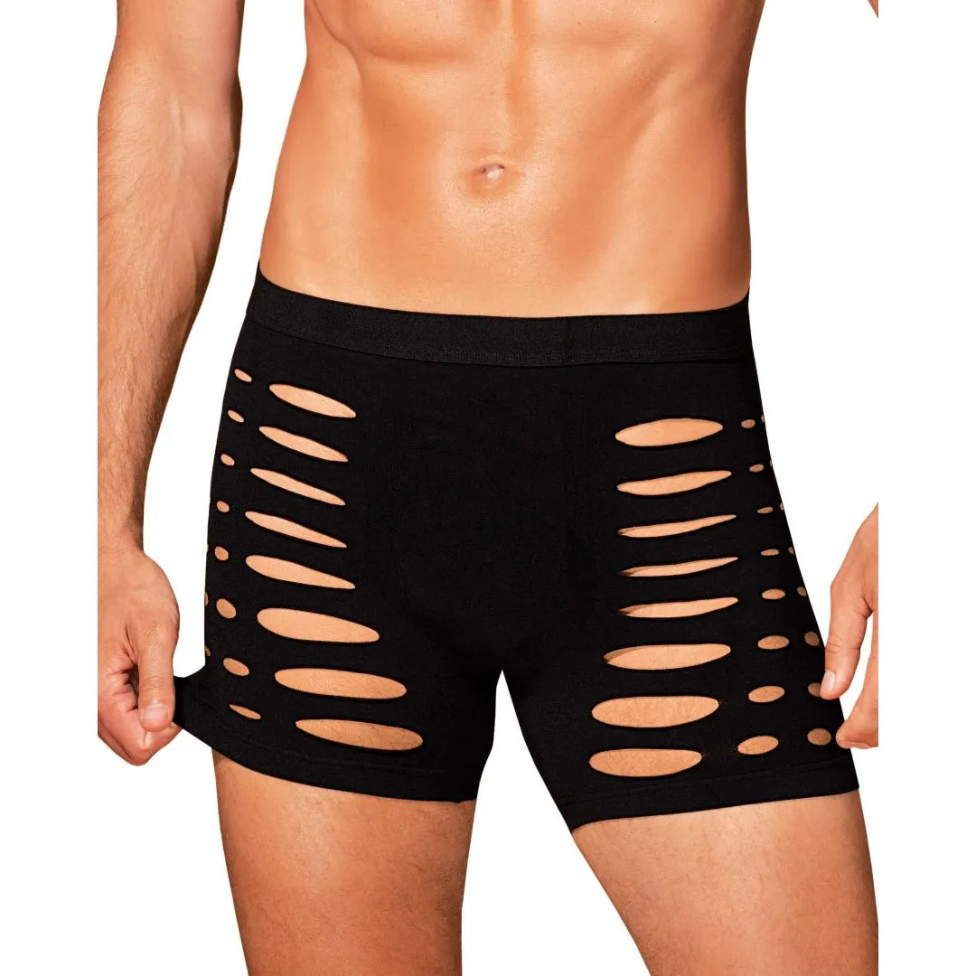Caleçon noir sexy homme M104 matière élastique confort soirée froide
