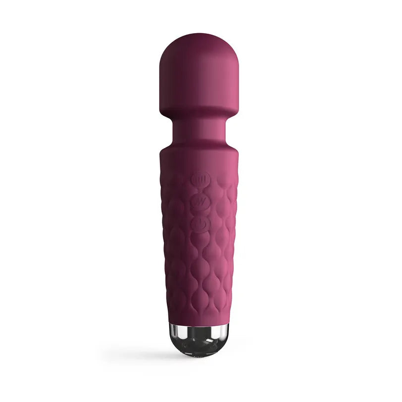 Mini Wanderful Dorcel Silicone Rechargeable Vibromasseur Voyage Prune Argent 20 Modes