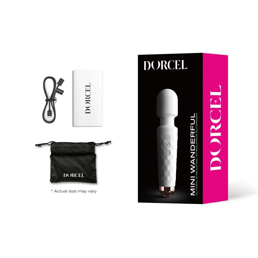 MINI WANDERFUL DORCEL Blanc Or Rose Silencieux Puissant Voyage Stimulation Vaginale Clitoridienne
