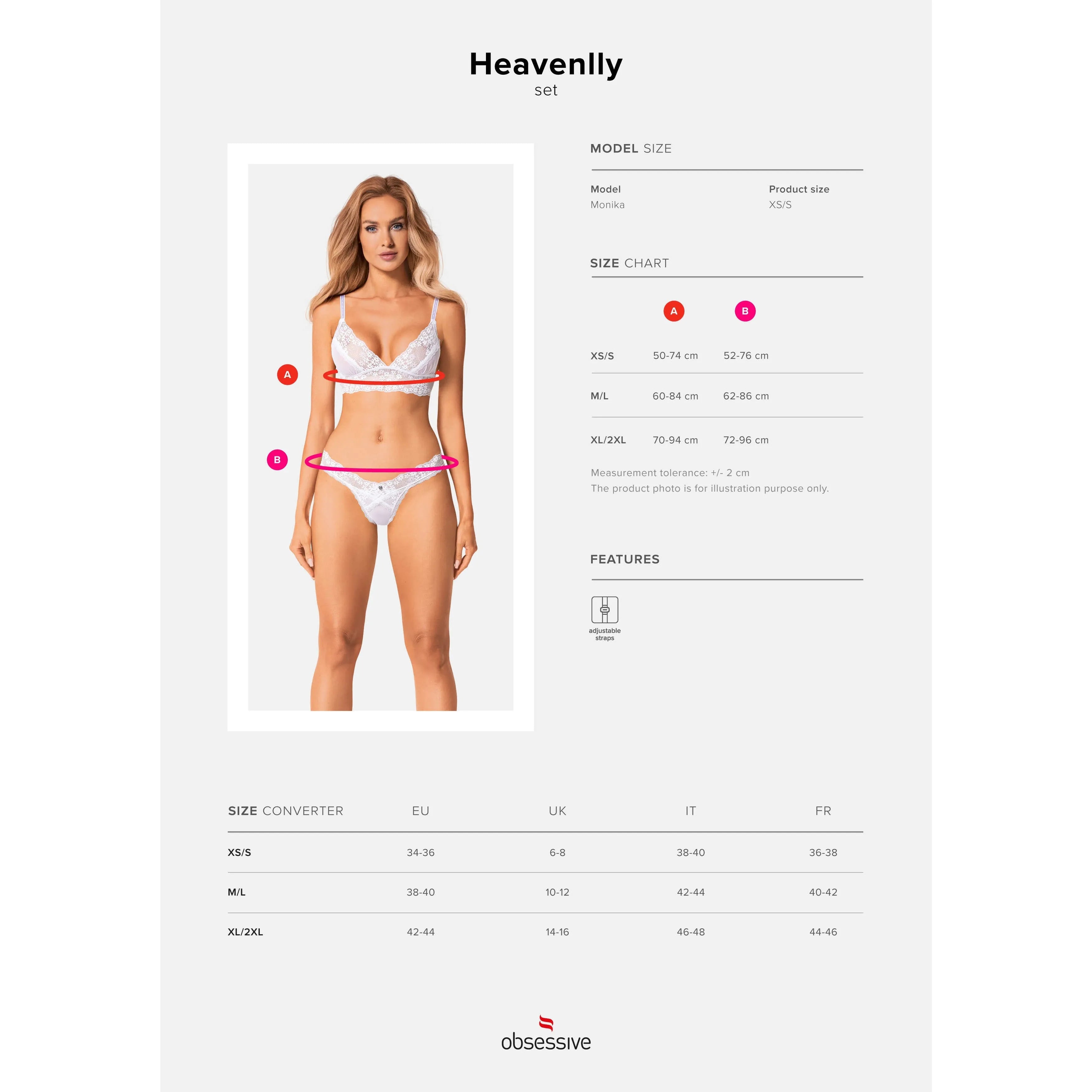 Heavenlly ensemble lingerie blanc dentelle fleurie légère été hiver sensuelle