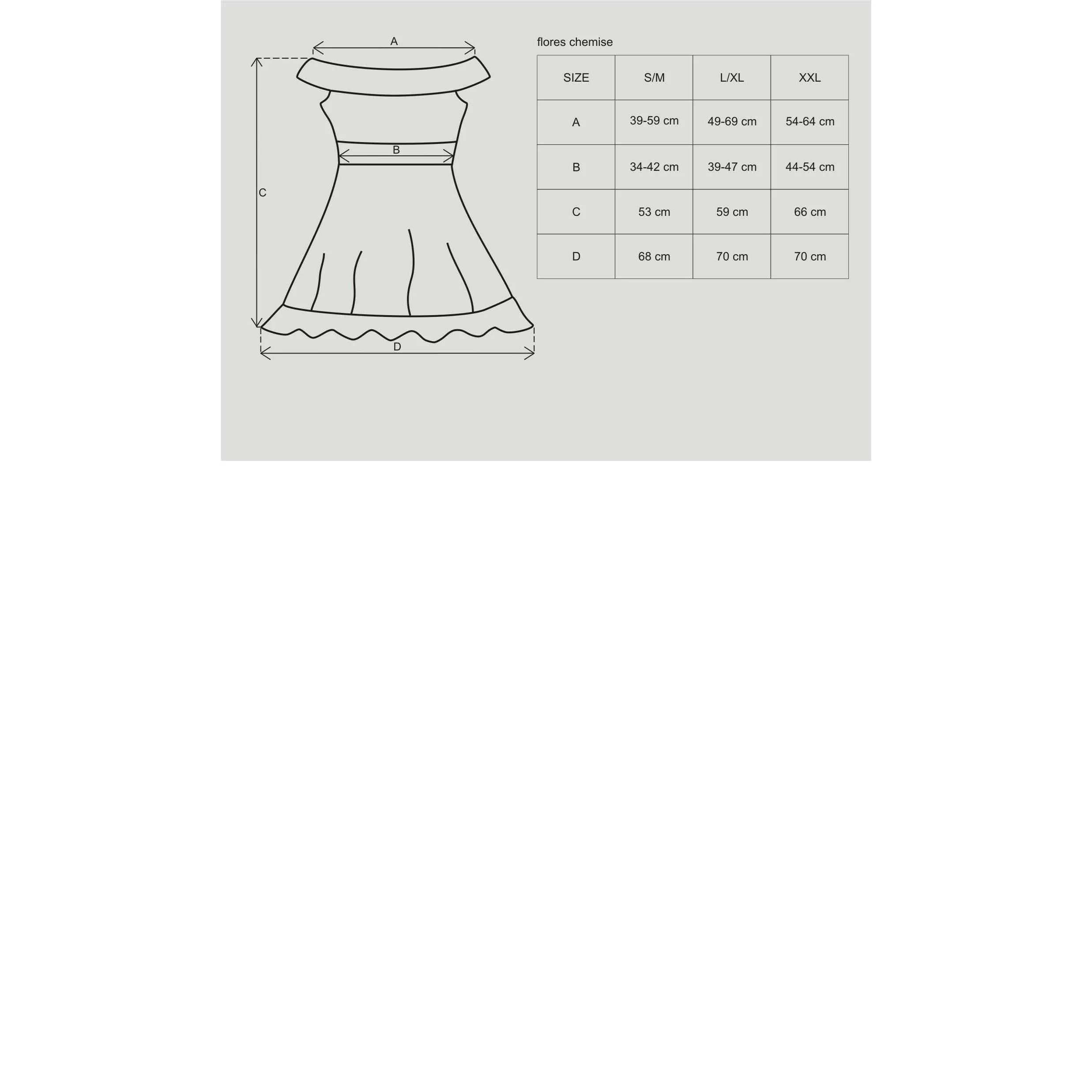 Flores babydoll - Noir
