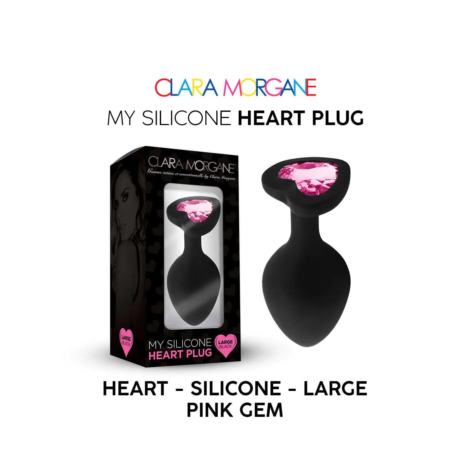 My Silicone Heart Plug Small Medium Large Gem Rose