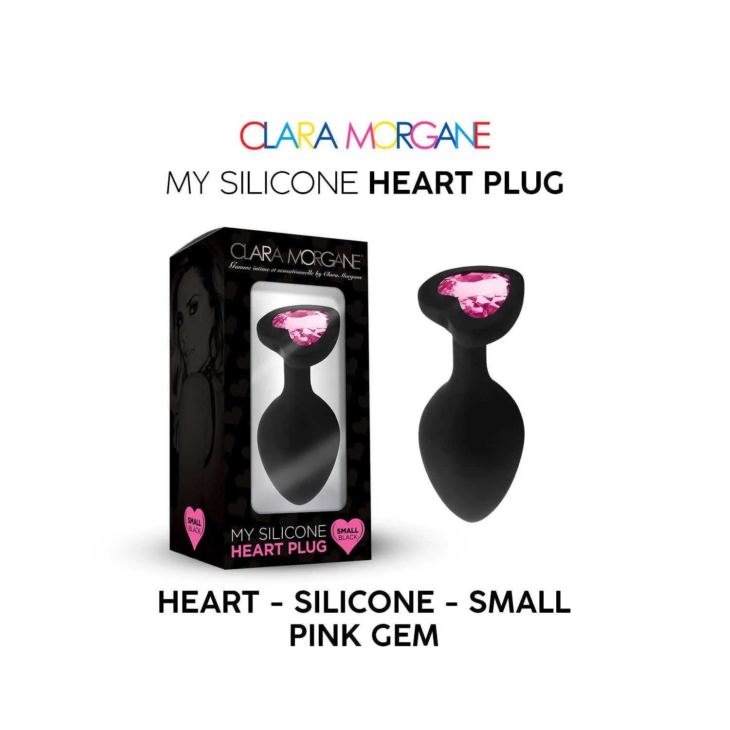 My Silicone Heart Plug Small Medium Large Gem Rose