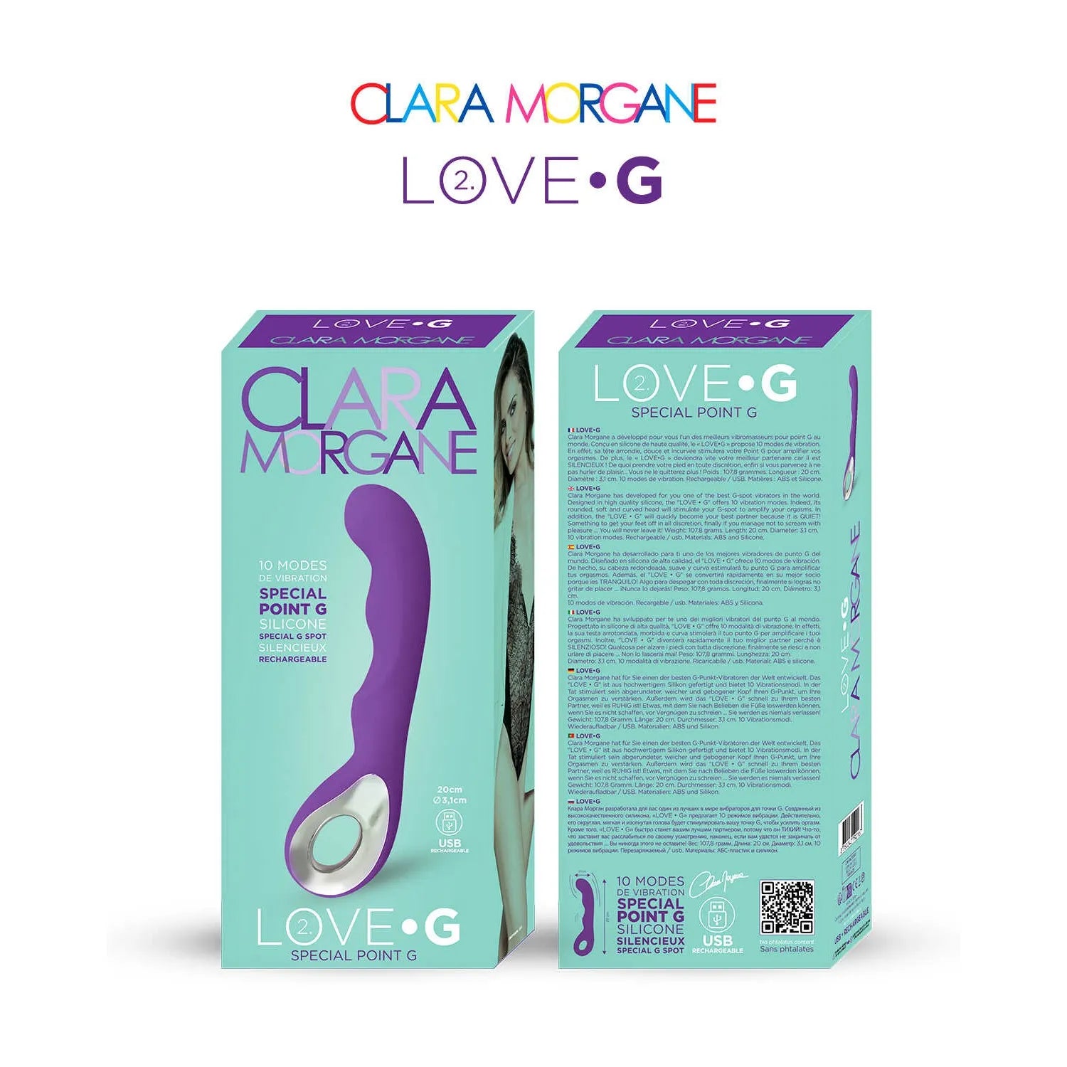 Vibromasseur Silicone Rechargeable USB 10 Modes Vibration Point G Femme Violet