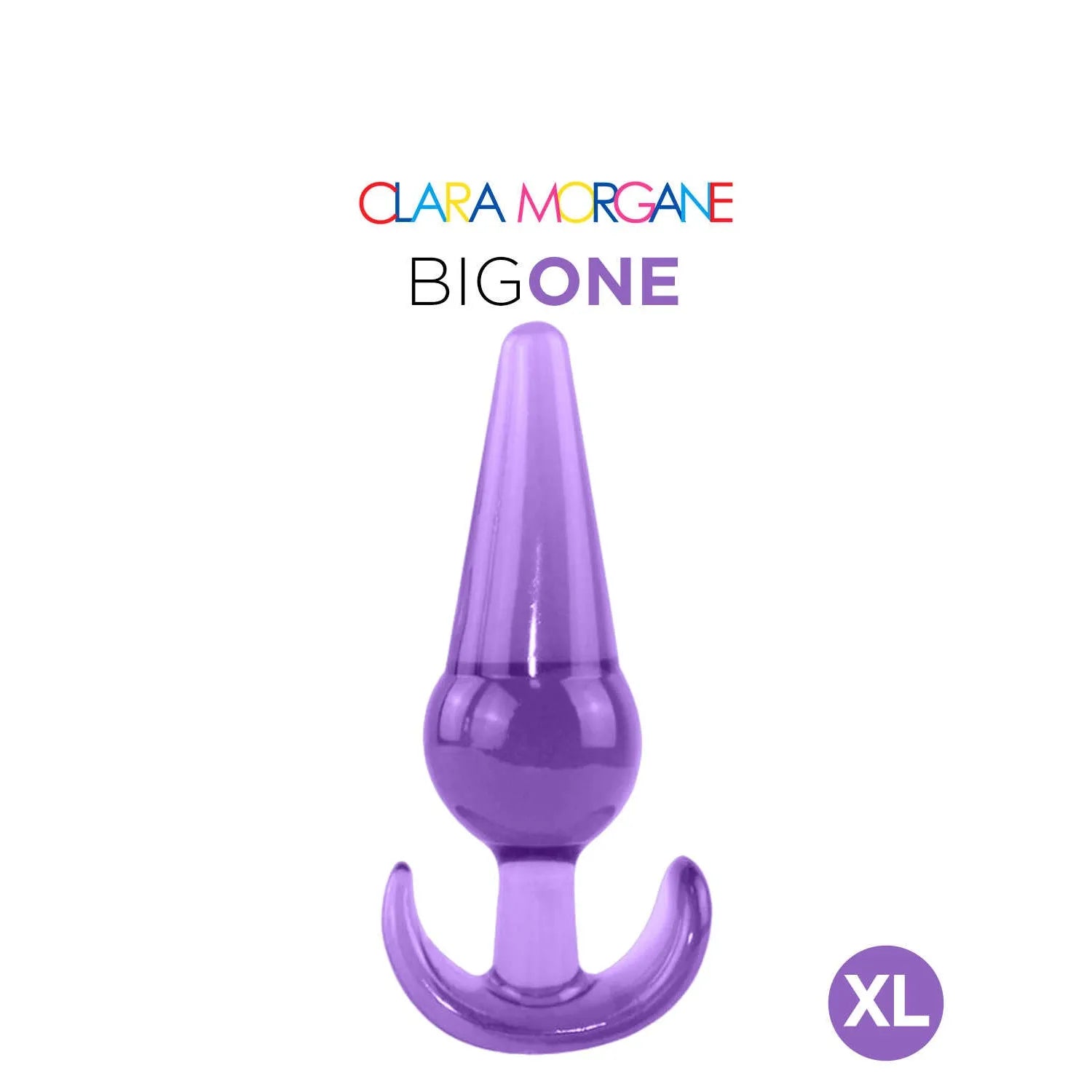 Plug anal XL violet en jelly souple, sans phtalates, waterproof, pour usage anal par homme, femme ou couple.