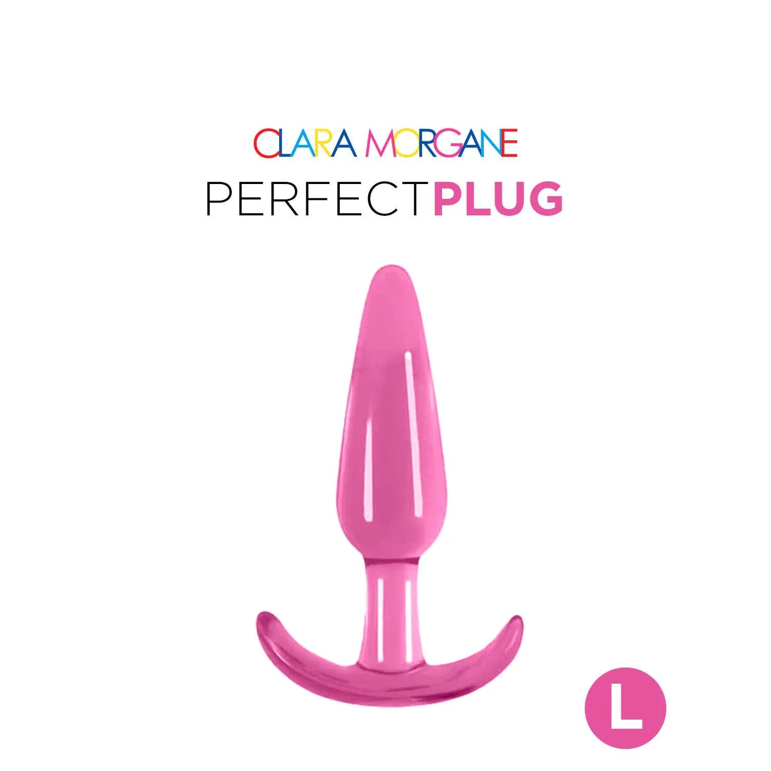 Plug anal jelly doux ultra souple large rose waterproof sans phtalates