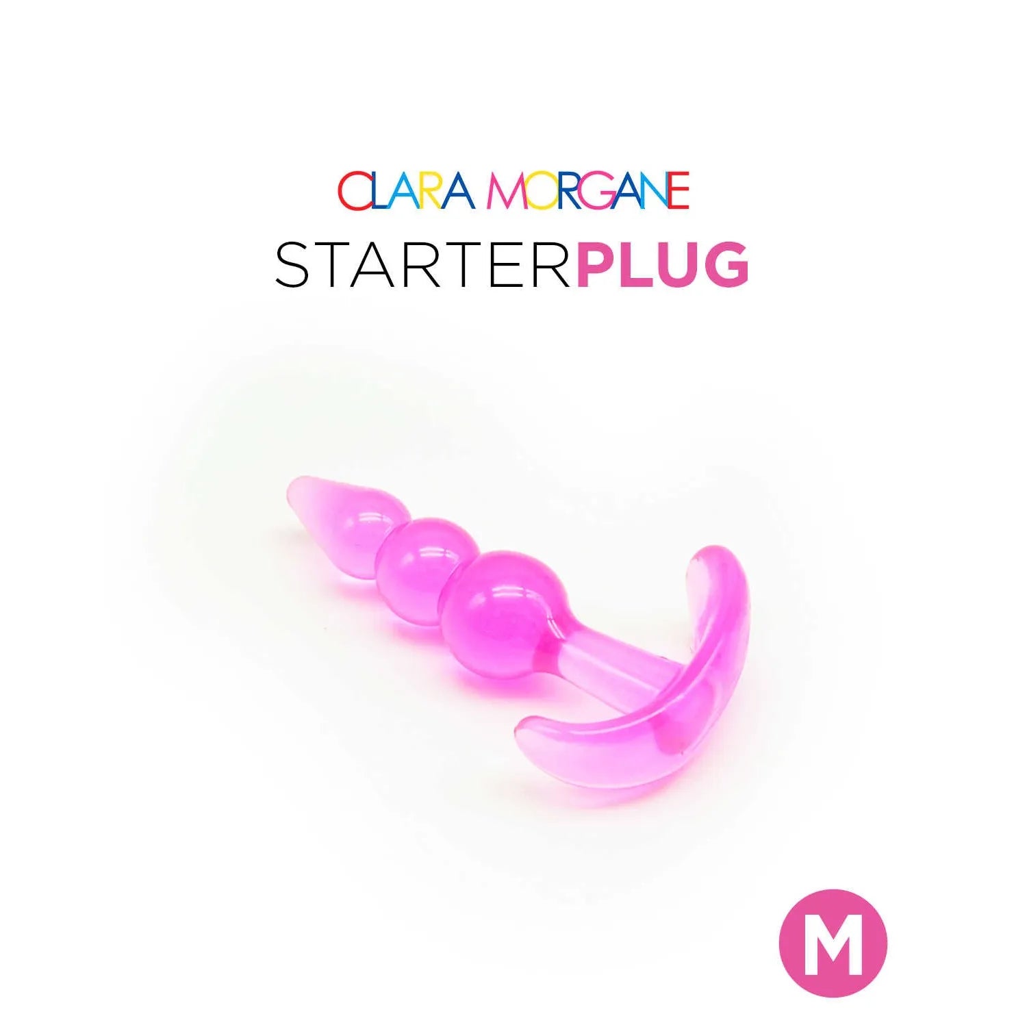 Starter plug anal jelly waterproof sans phtalates rose Clara Morgane
