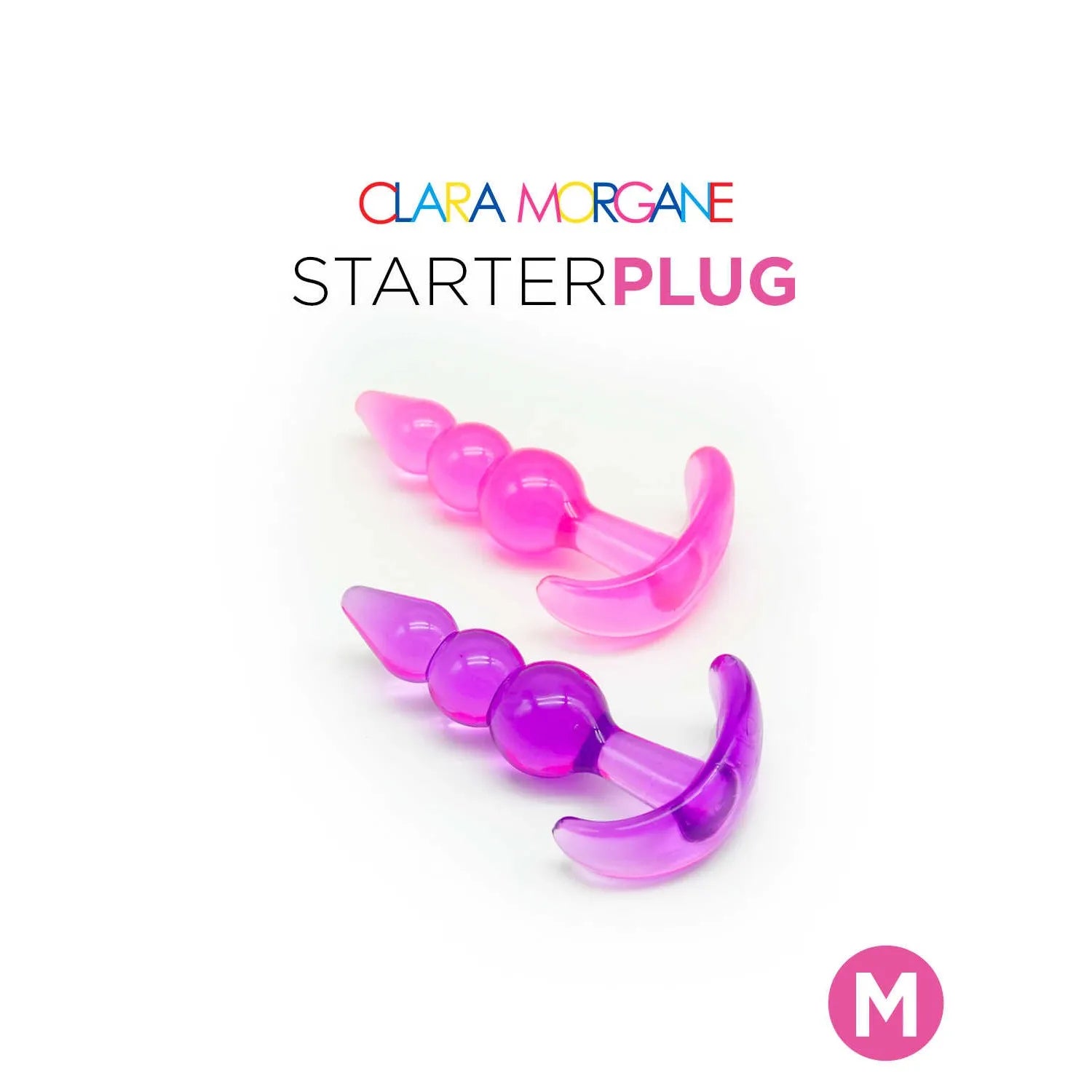 Starter plug anal jelly waterproof sans phtalates rose Clara Morgane