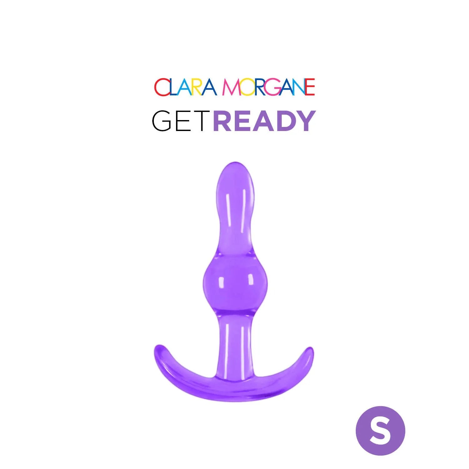 Plug anal violet jelly sans phtalates waterproof Clara Morgane
