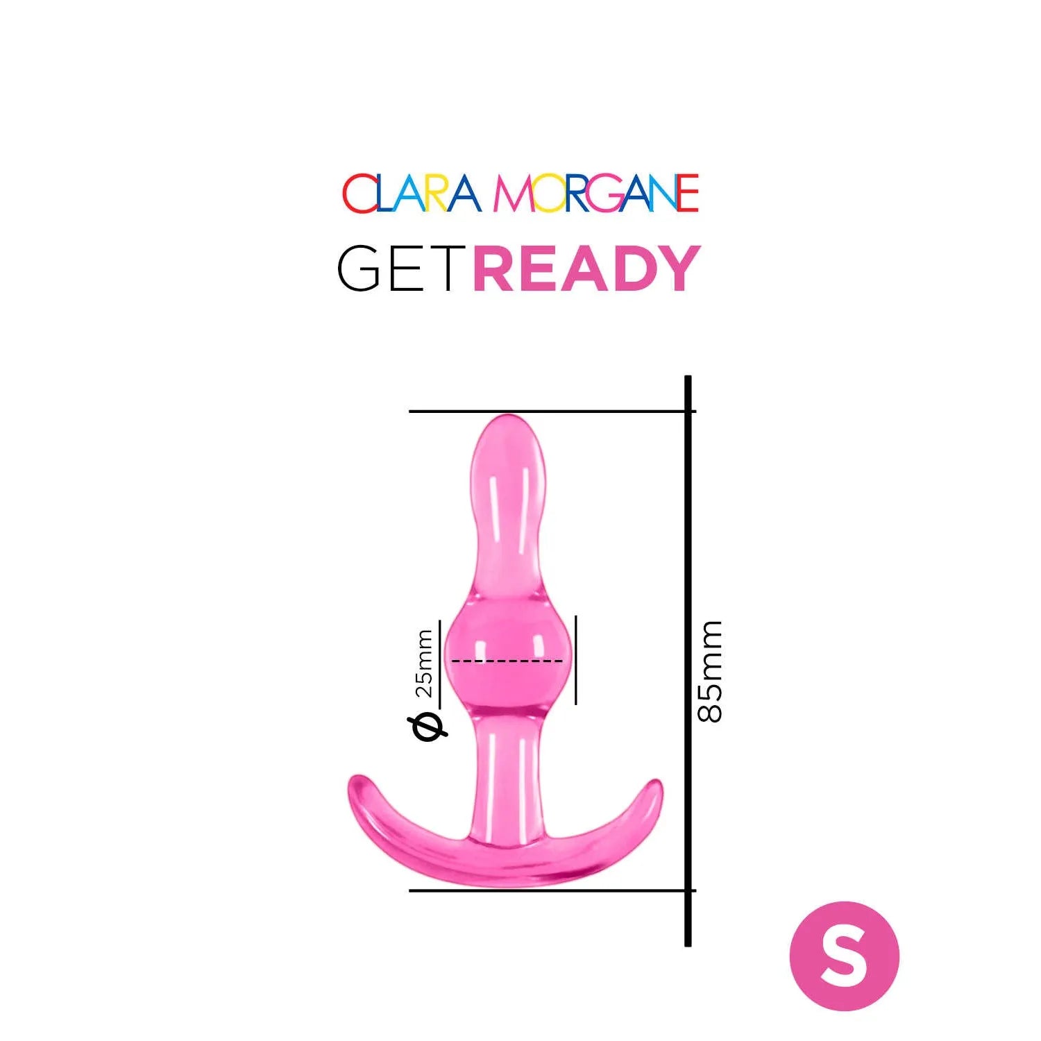 Plug anal jelly sans phtalates waterproof pour couple rose